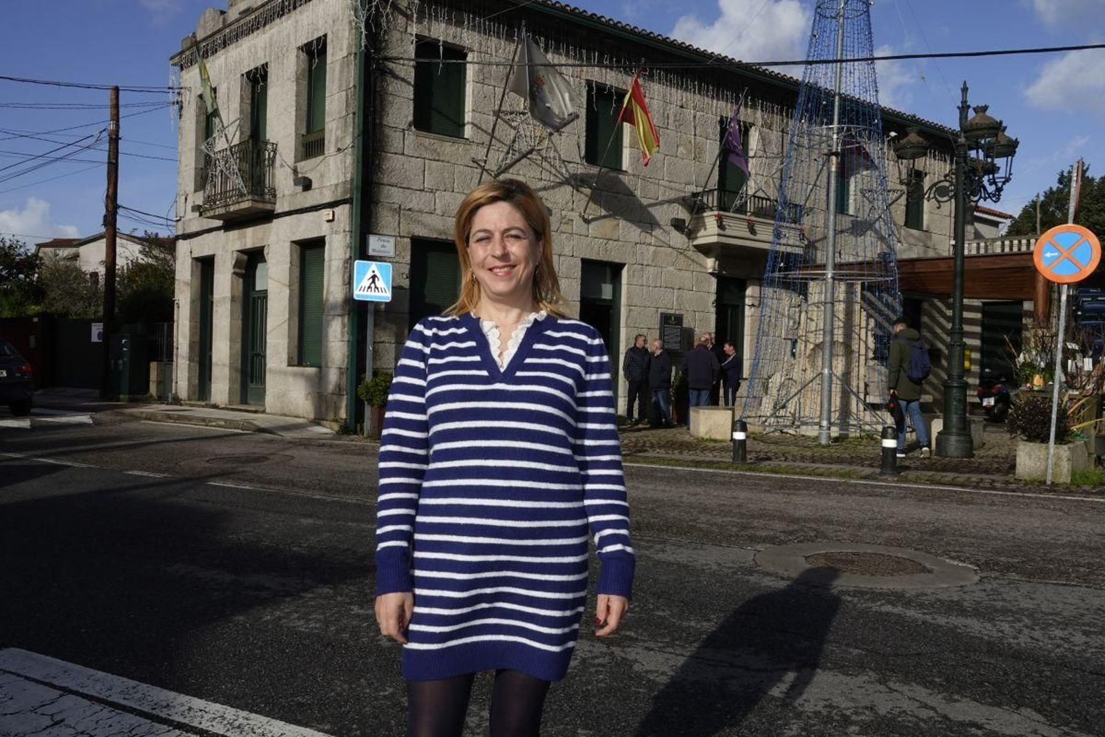 Patricia Otero Carrera, minutos después de tomar posesión como alcaldesa pedánea de Bembrive.