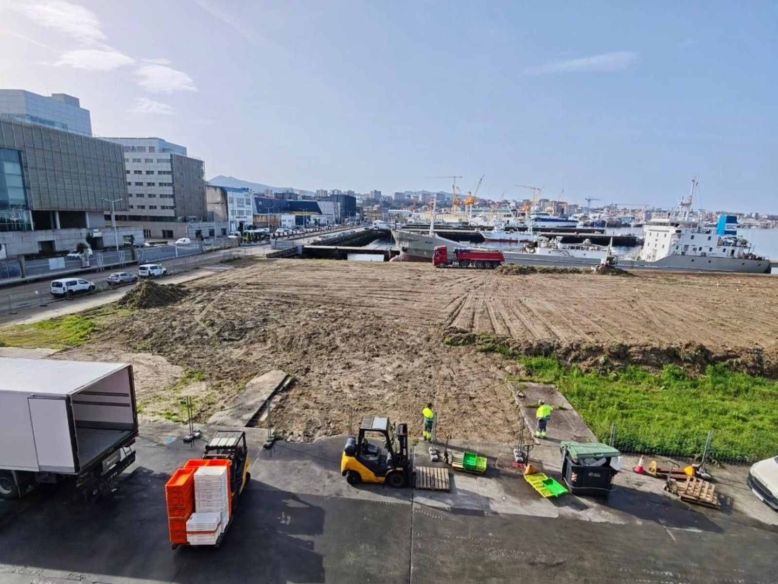 La ampliación del puerto pesquero, ya en marcha