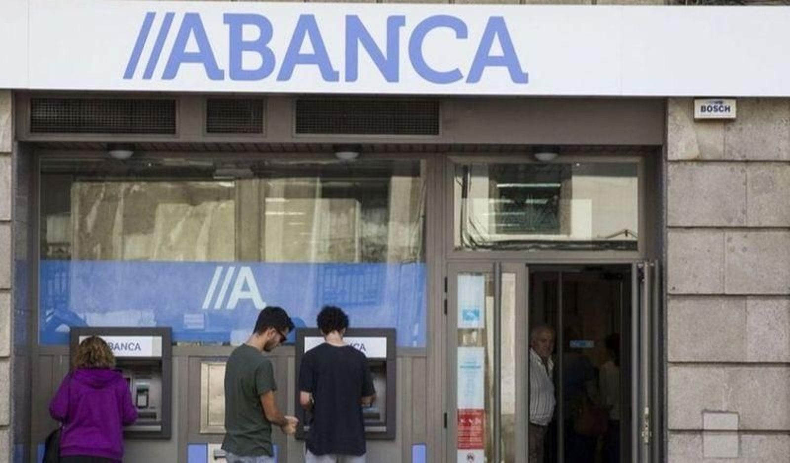 Imagen de archivo de una sucursal de Abanca.