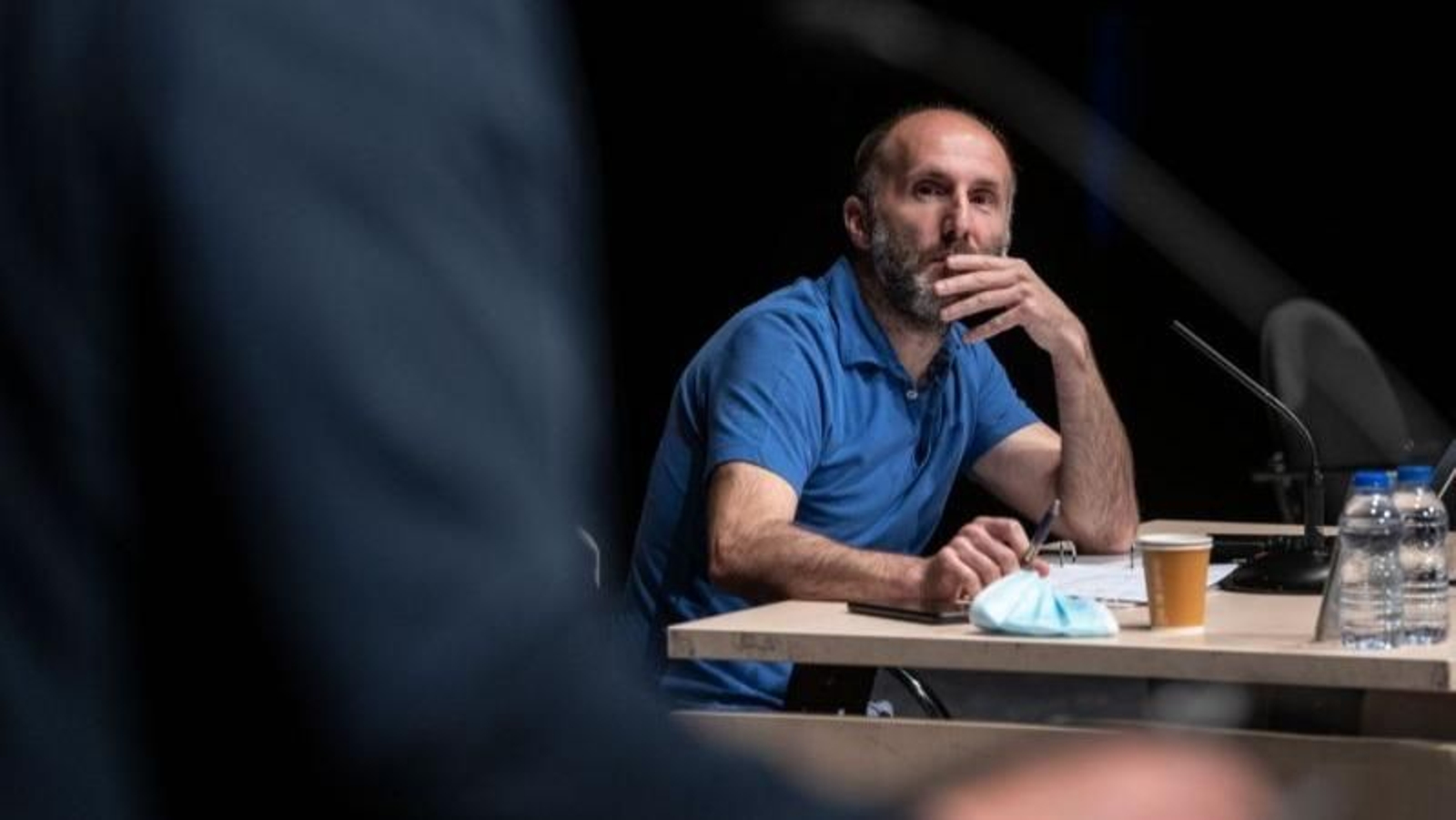 Jácome, en un pleno. ÓSCAR PINAL