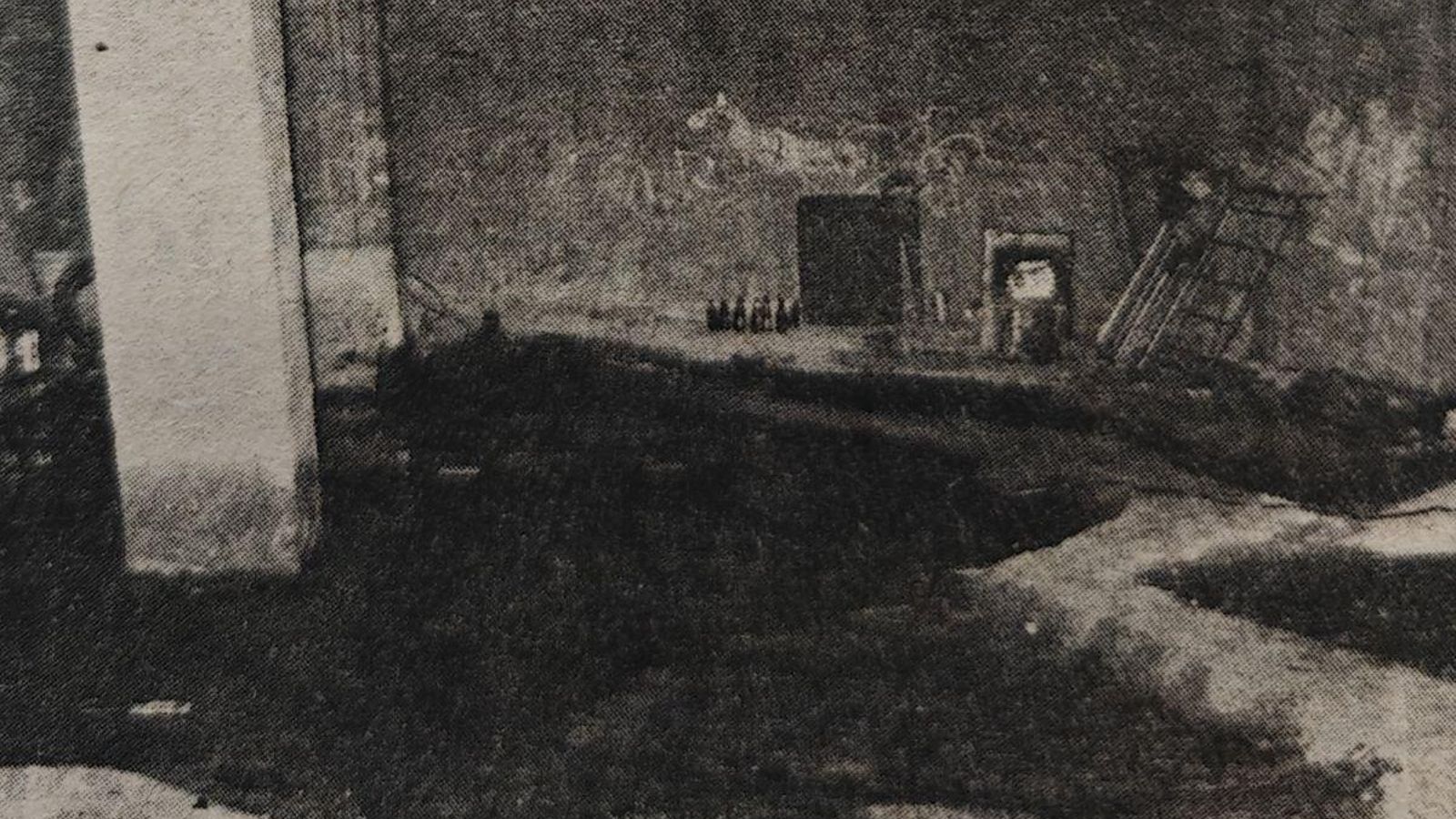 Uno de los bajos inundados por aceite pesado.