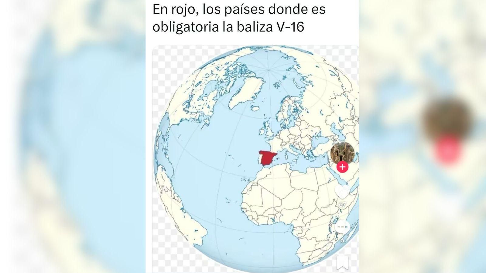 Meme España único país de la Unión Europea donde es obligatoria la baliza.