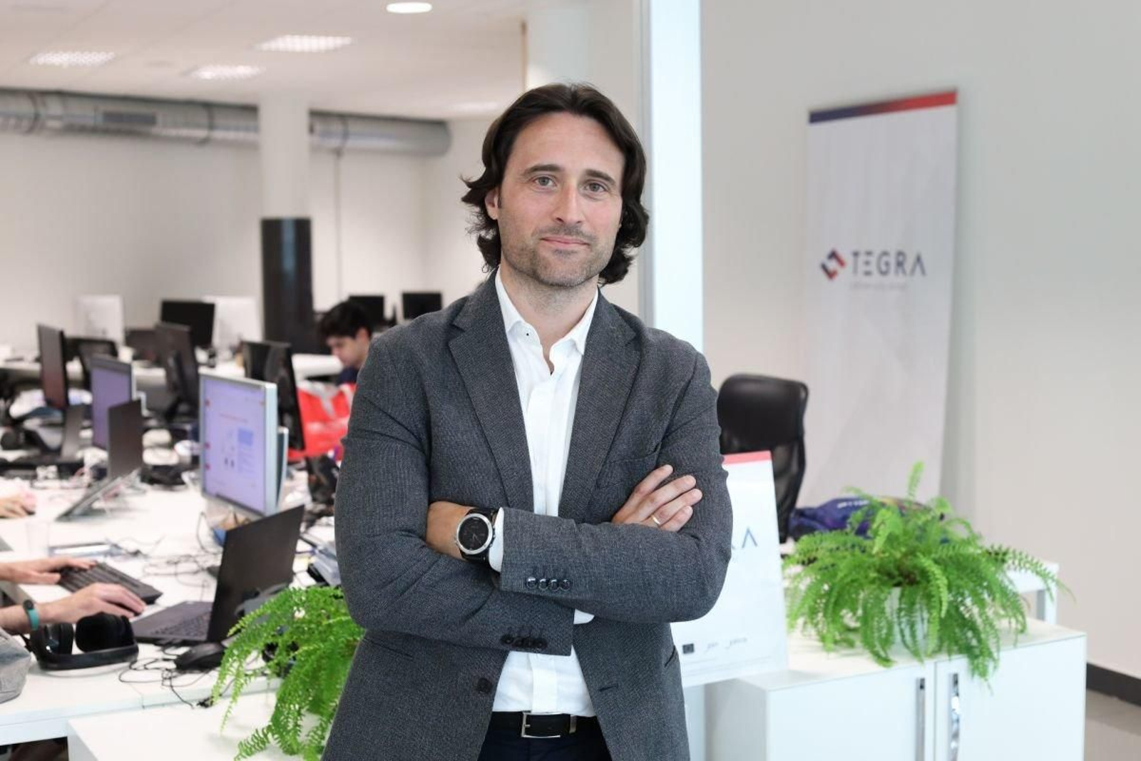 El director general de Gradiant, Luis Pérez Freire, en la sede.