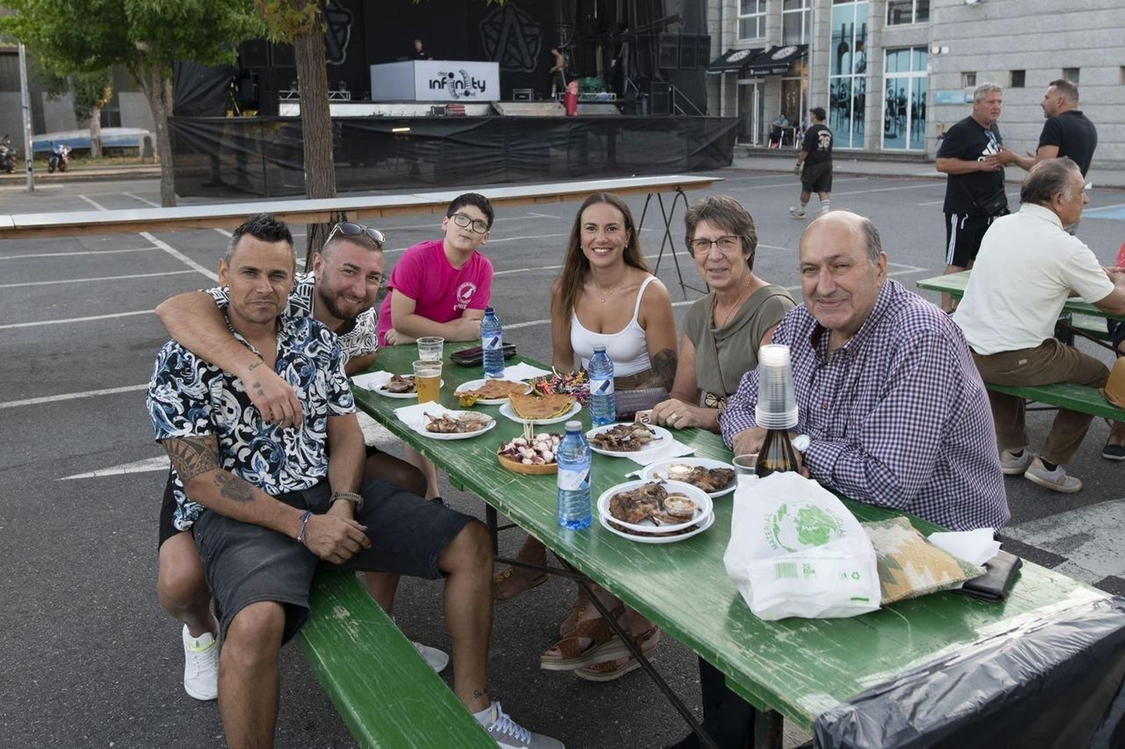 David, Adrián, Mónica, Asunción y Rogelio
