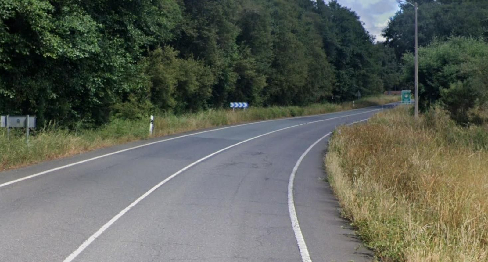 Imagen de la carretera donde tuvo lugar el accidente