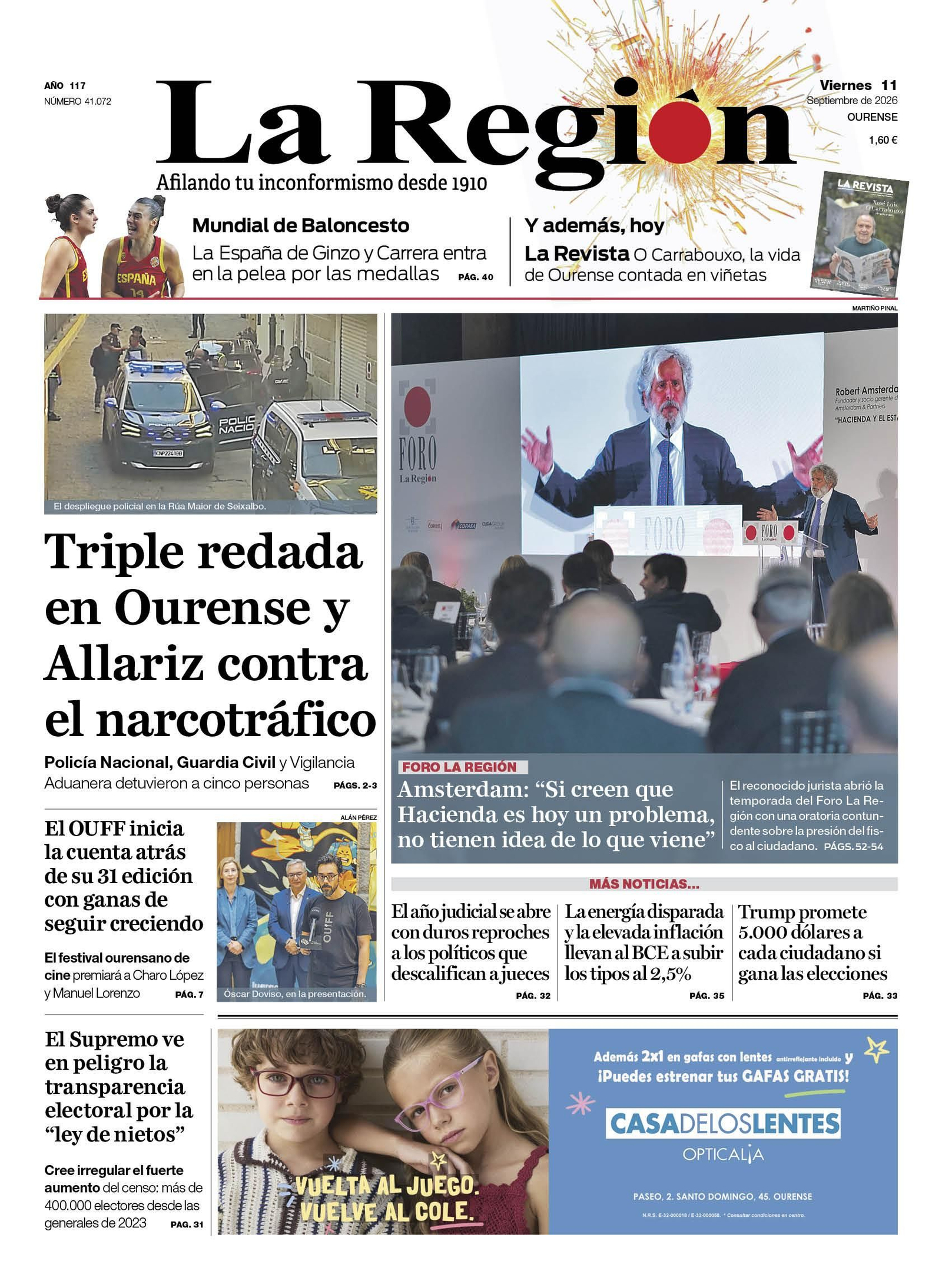 La portada del viernes