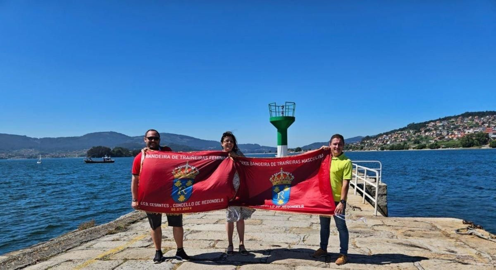 Jorge Rodríguez, Rita Pérez Táboas e Iván Valles.