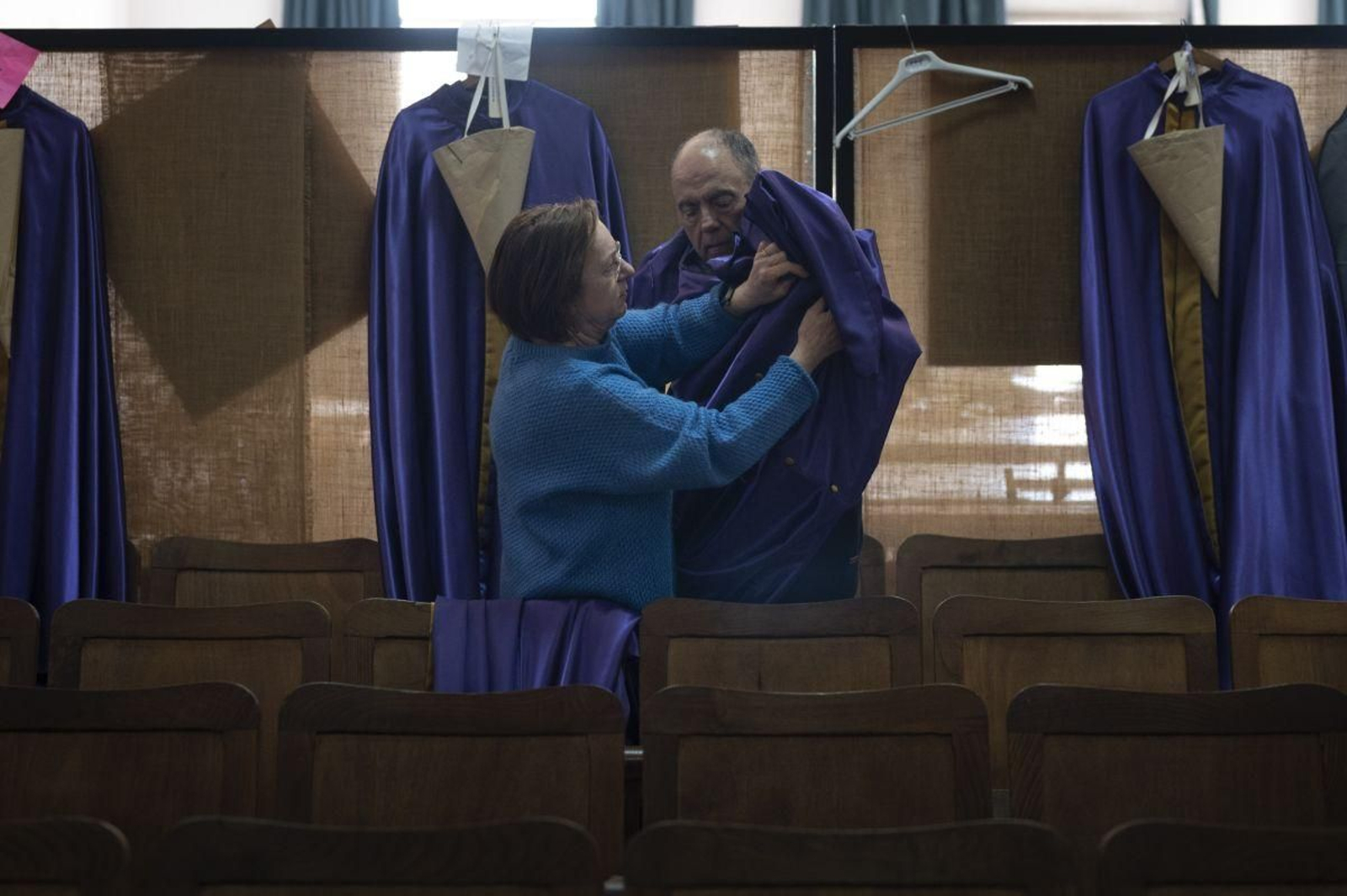 Prueba de vestimenta en A Carballeira.