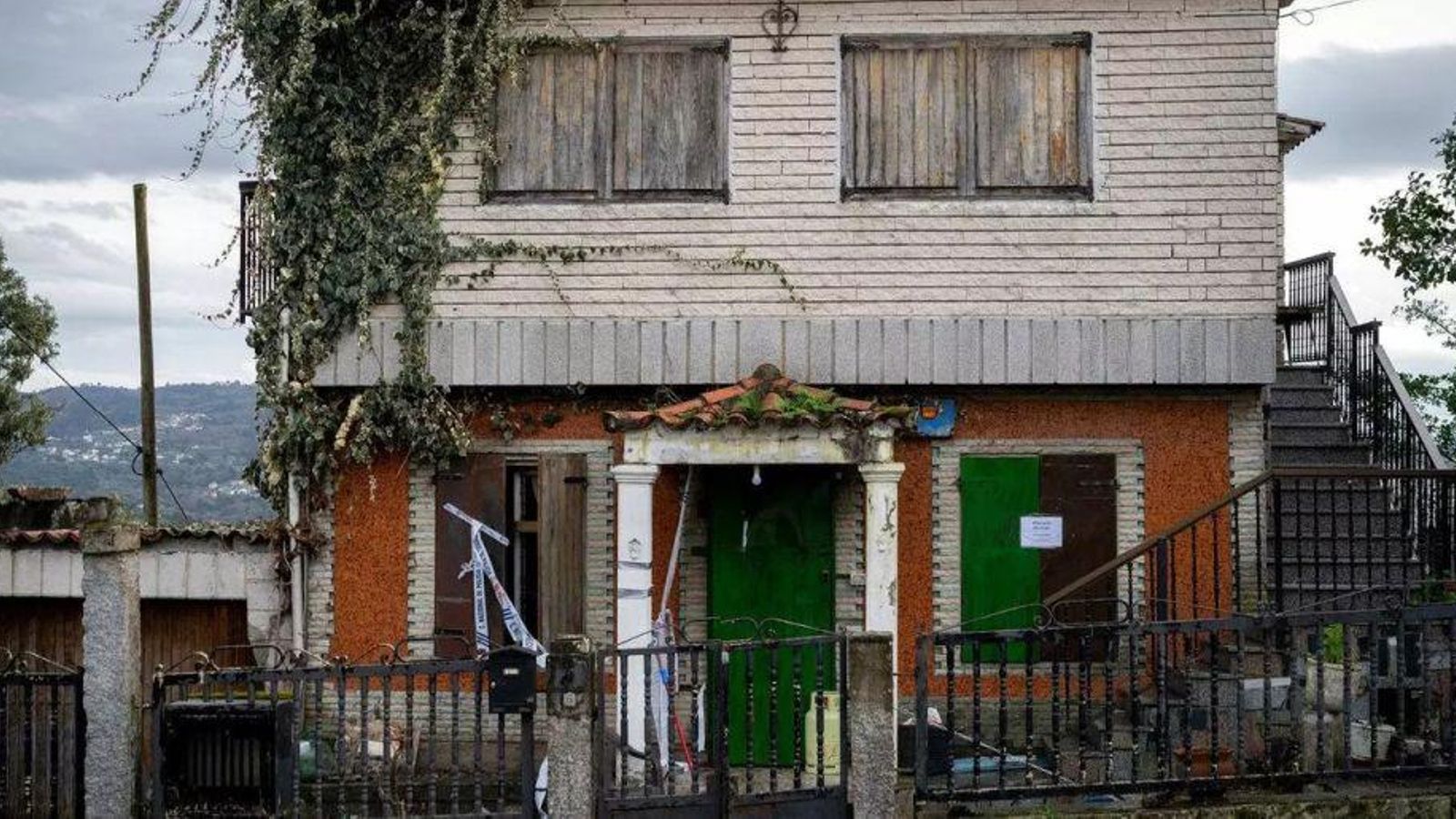 La casa utlizada como narco-búnker