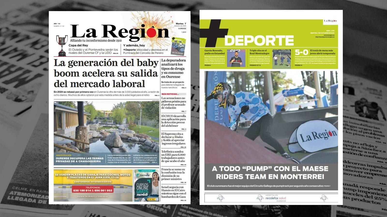 Portadas de La Región del 7 de octubre