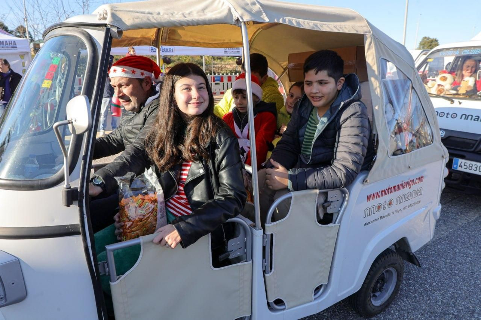 Galería | Los papanoeles moteros toman Vigo