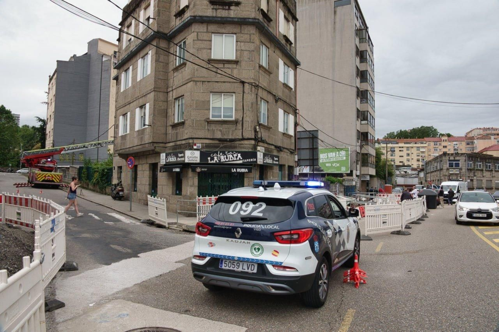 La Policía Local se desplazó hasta el lugar del siniestro.