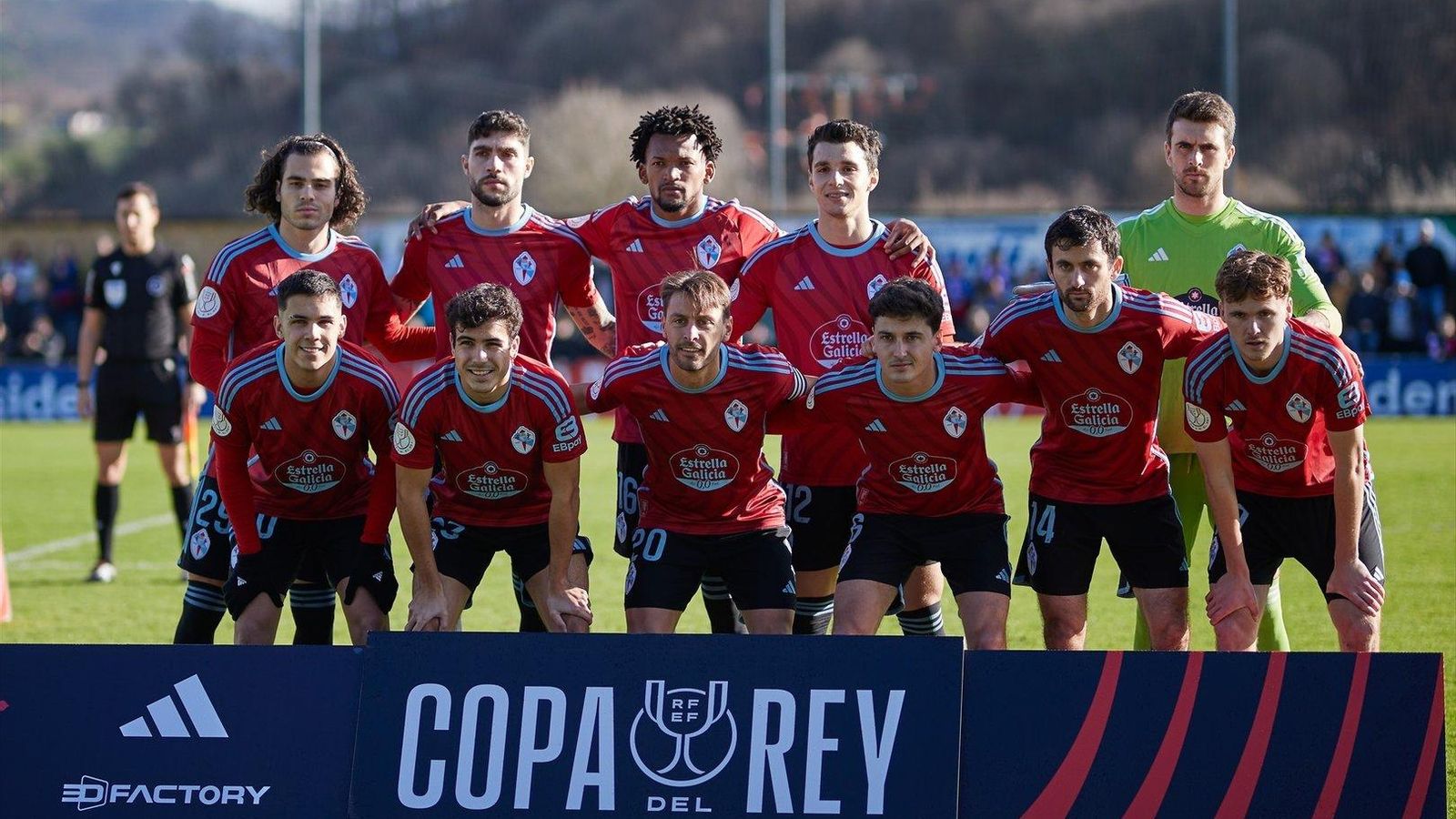Once inicial del Celta ante el Amorebieta en Copa.