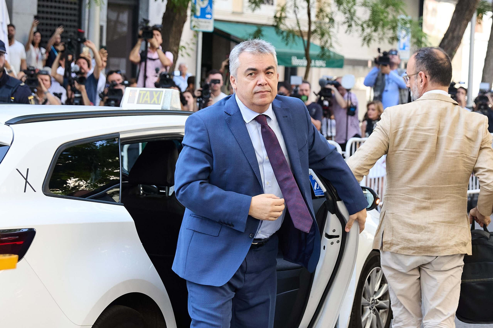 El exsecretario de Organización del PSOE Santos Cerdán a su llegada a declarar en el Tribunal Supremo el pasado 30 de junio