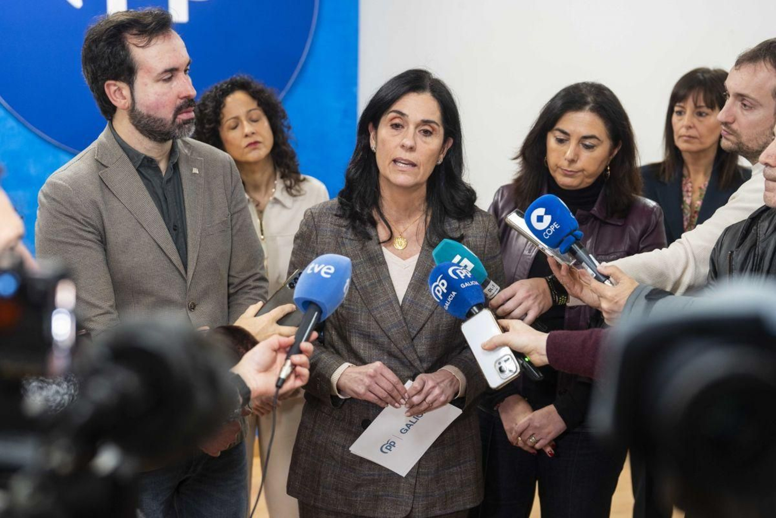 Paula Prado, ayer en Lugo.