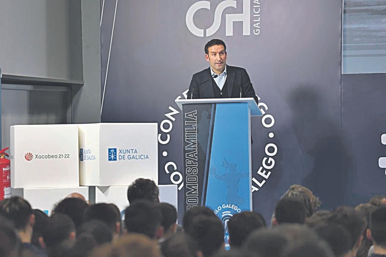 Bruno López, presidente de la Federación Galega de Balonmán.