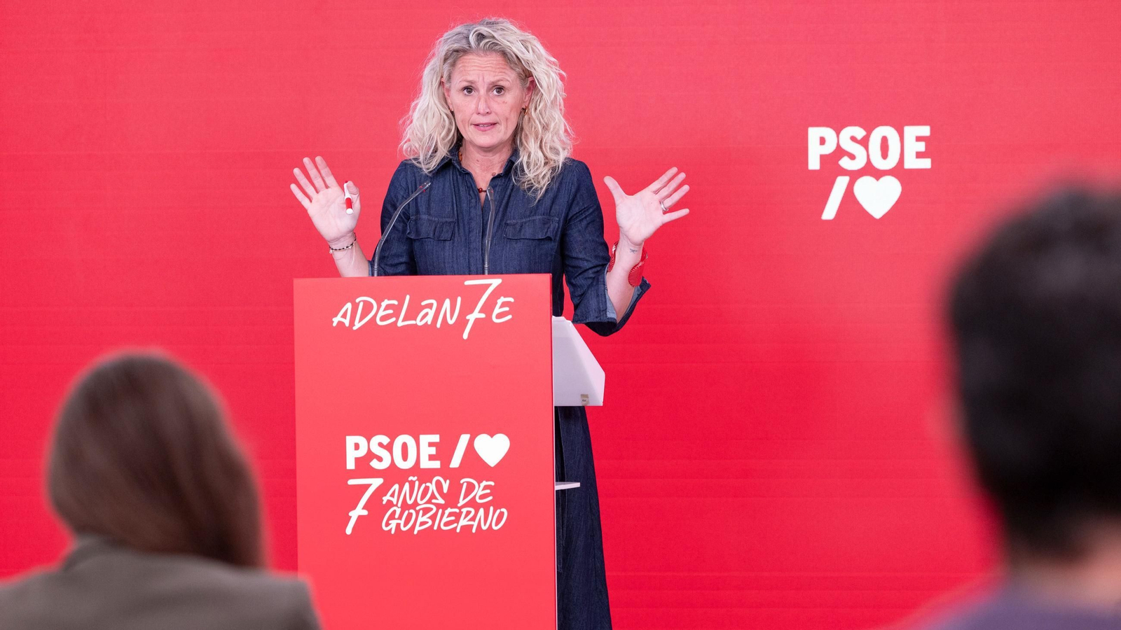 La portavoz del PSOE, Montse Mínguez