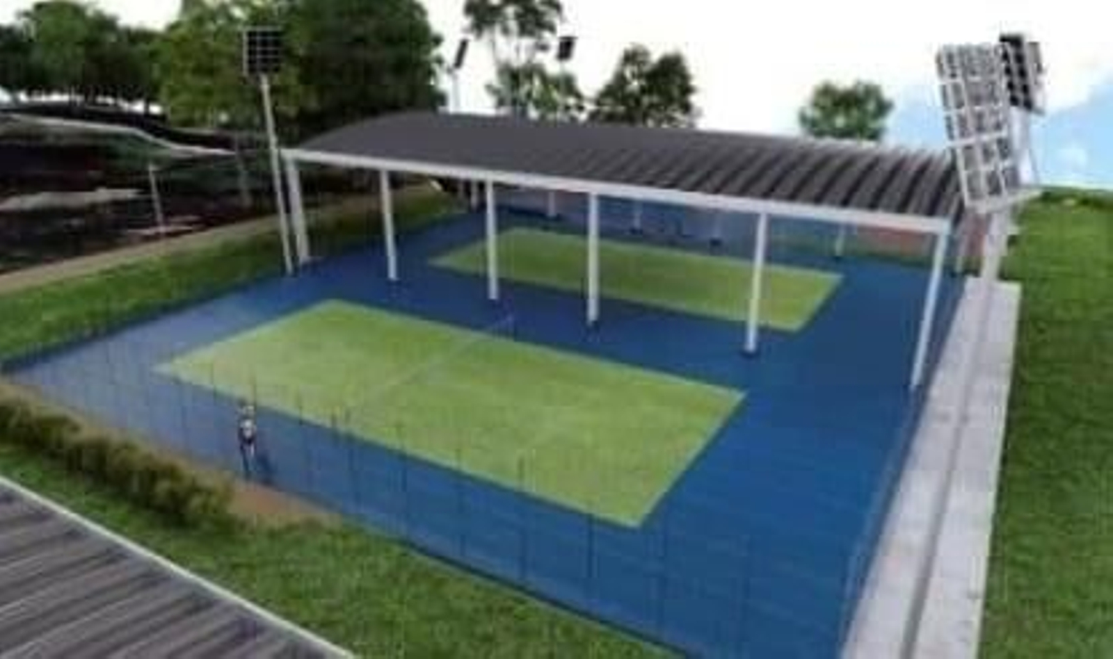 Las pistas de tenis dispondrán de opción con cubierta y sin ella.-