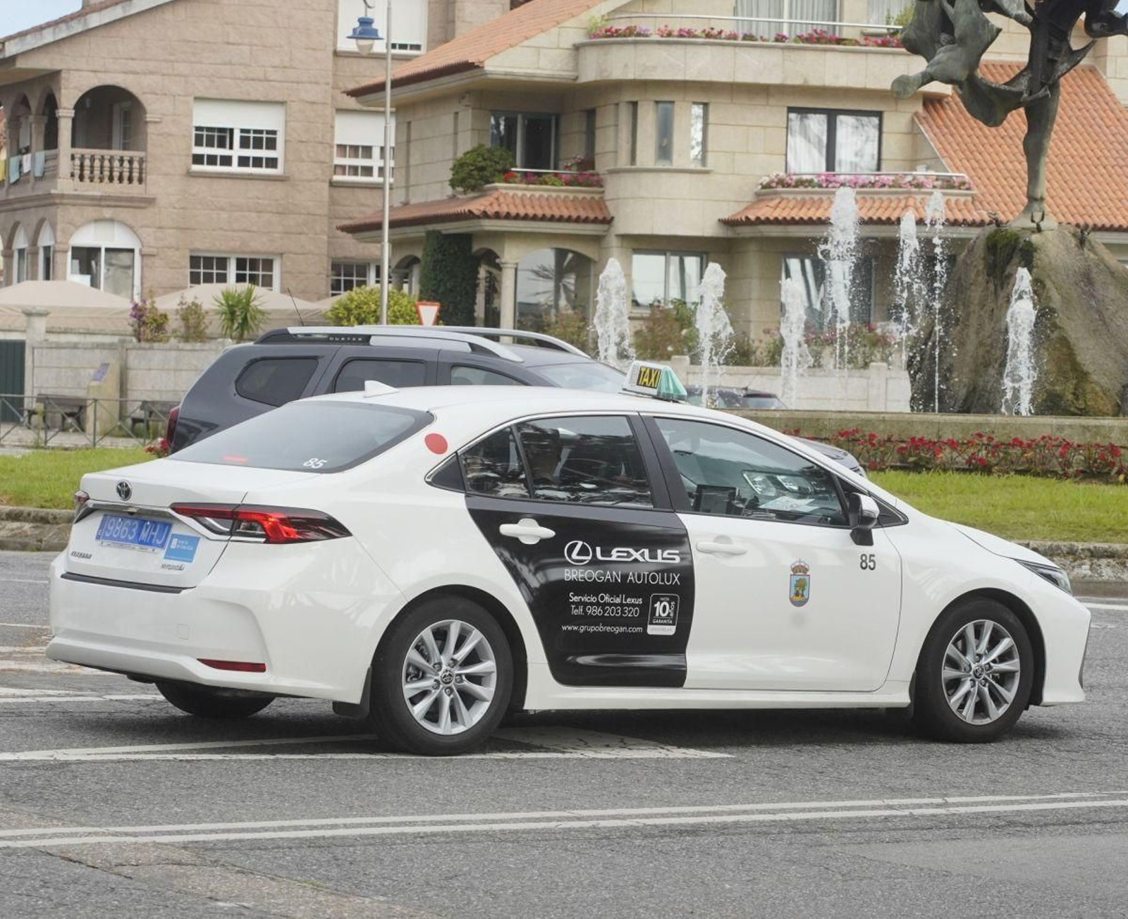 Los taxis no son difíciles de encontrar estos días en Vigo.