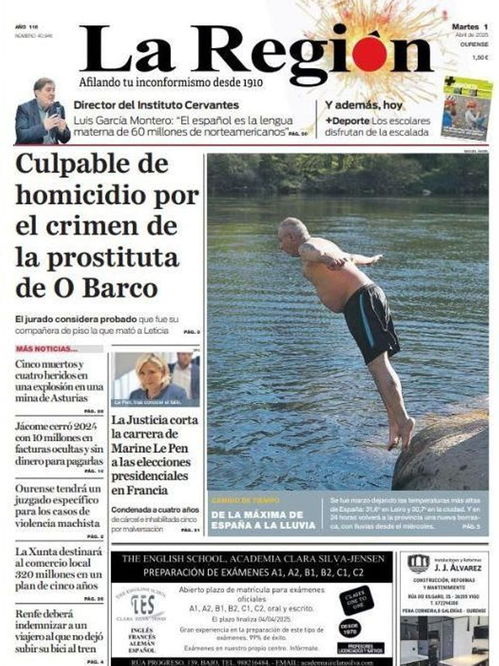 La portada de hoy