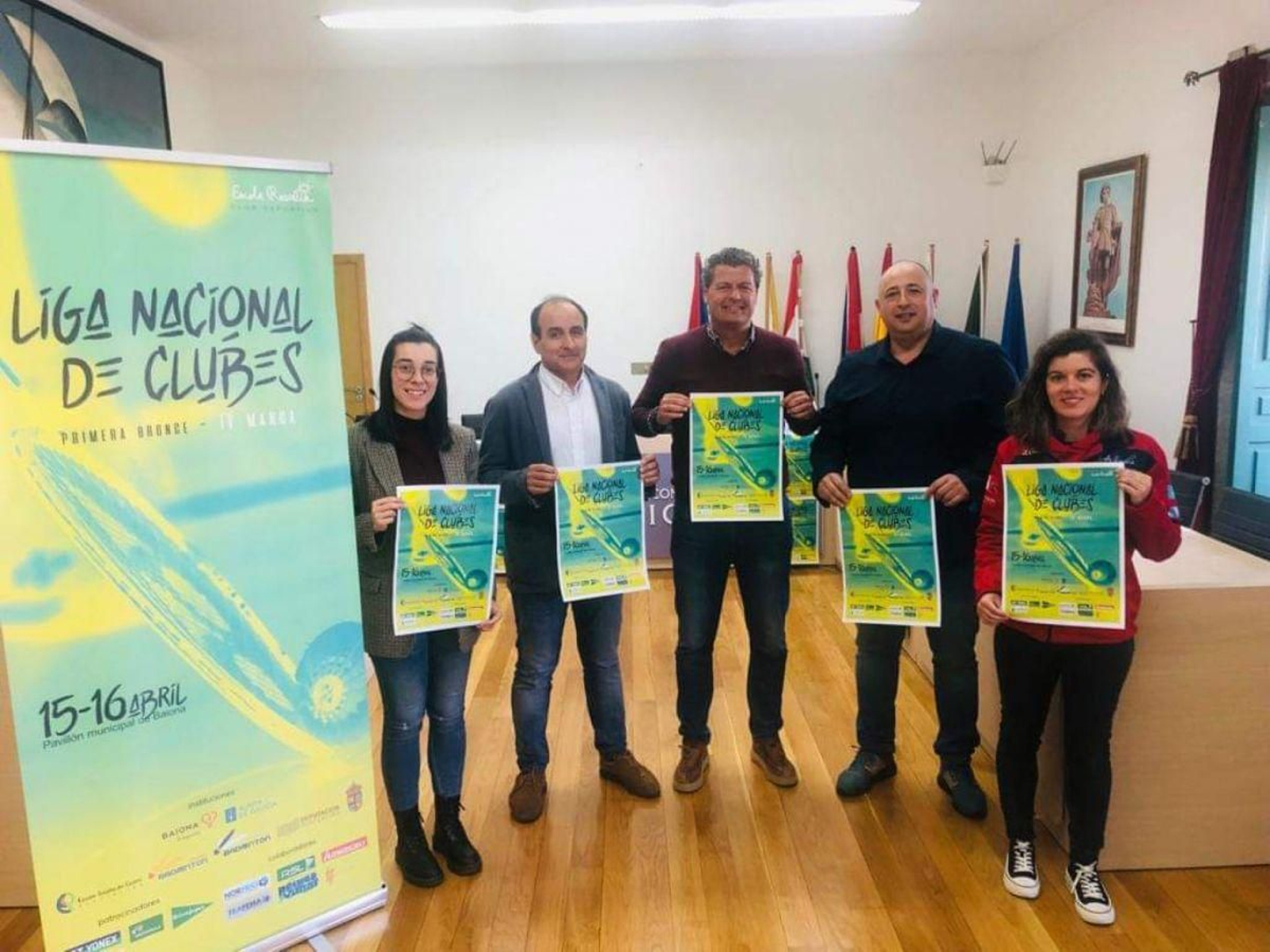 Presentación del torneo de Baiona, organizado por el Rosalía.