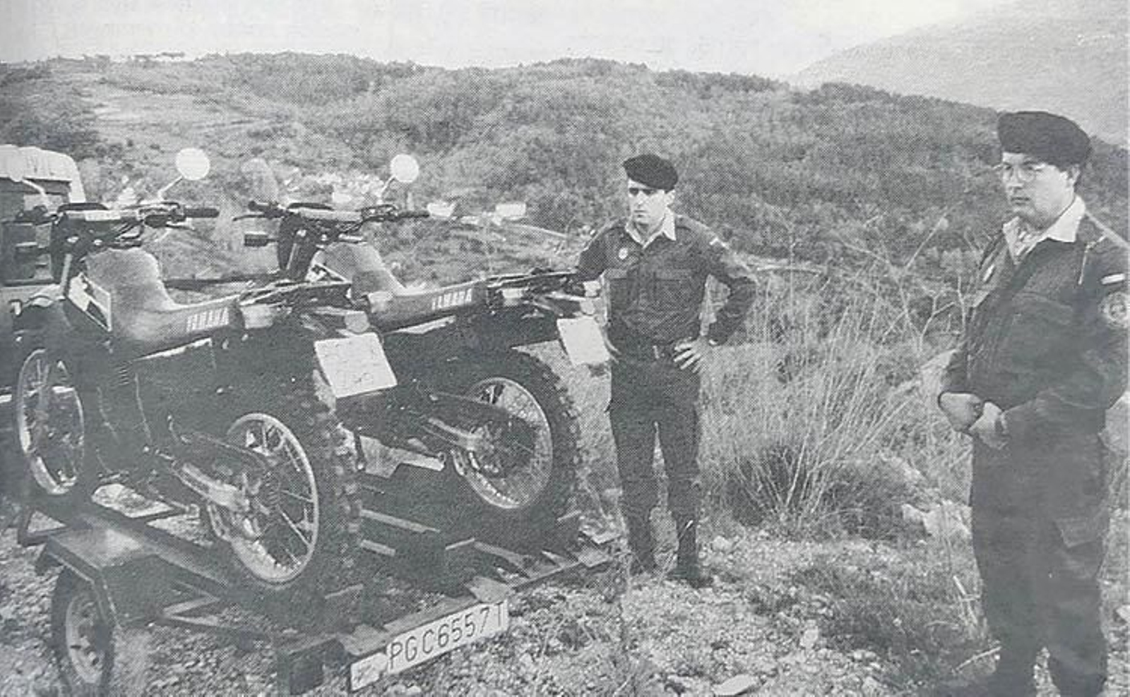 Agentes del Seprona del destacamento de Trives.