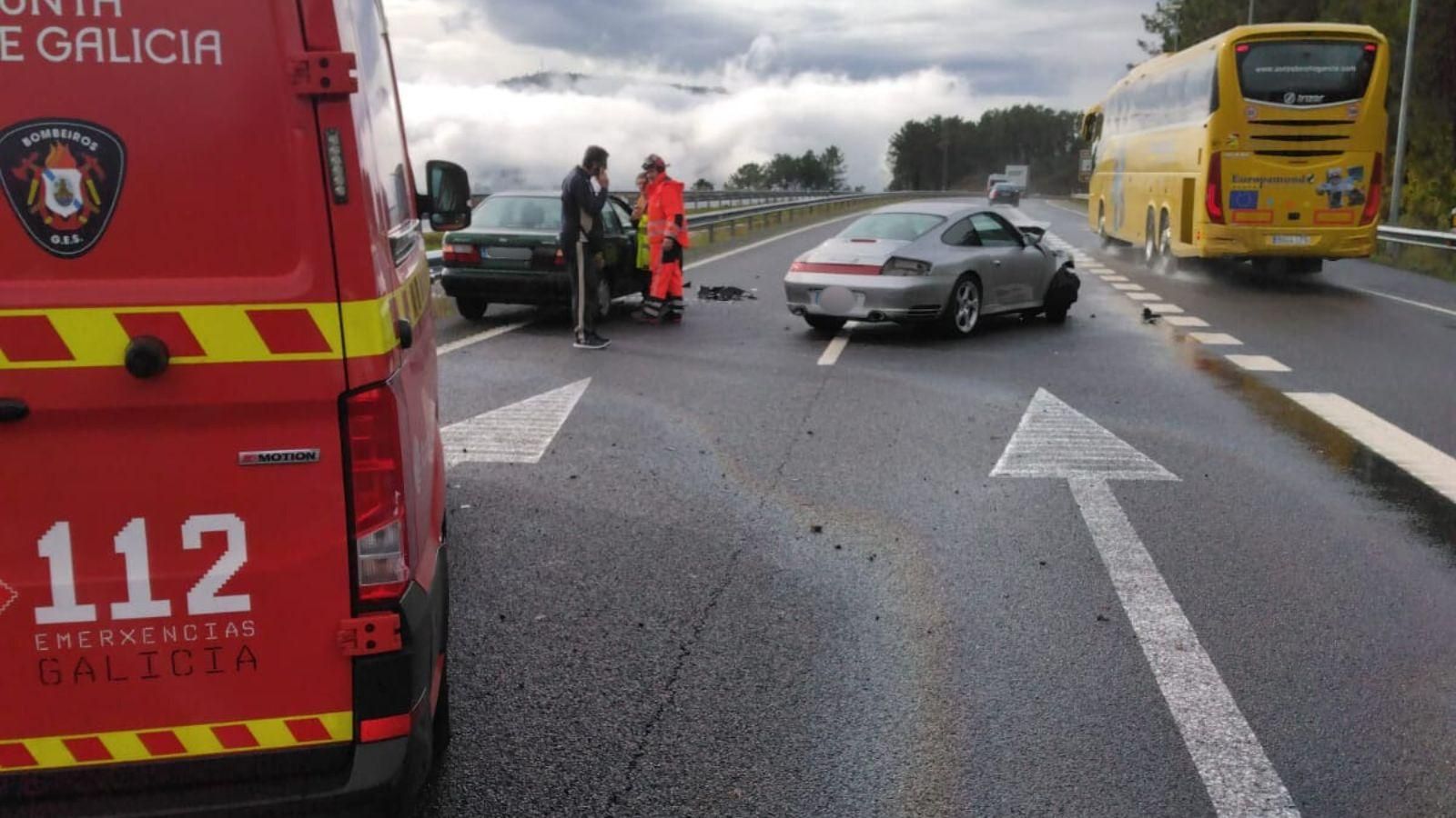 El lugar del accidente, a escasos metros de una incorporación de una gasolinera