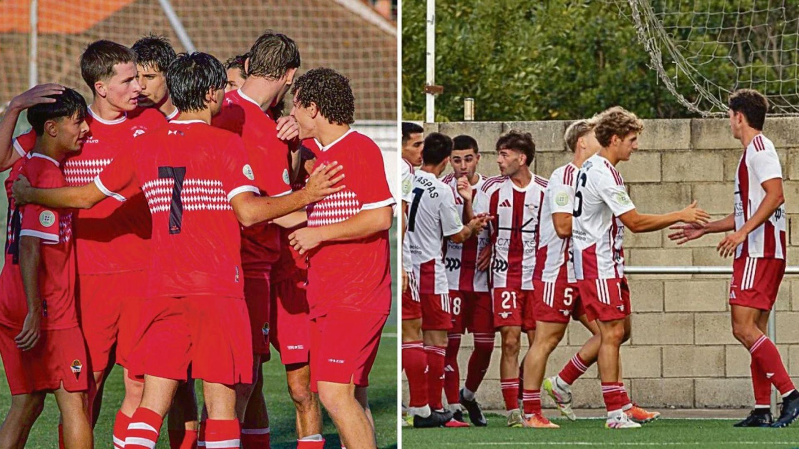 Gran Peña y Alondras, durante la pretemporada.