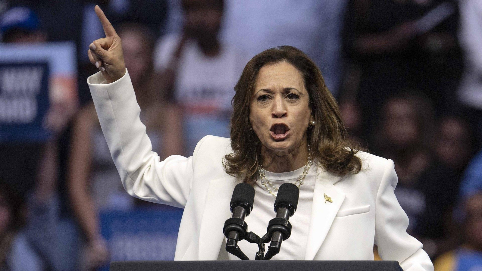 Kamala Harris durante su campaña en Georgia. EP