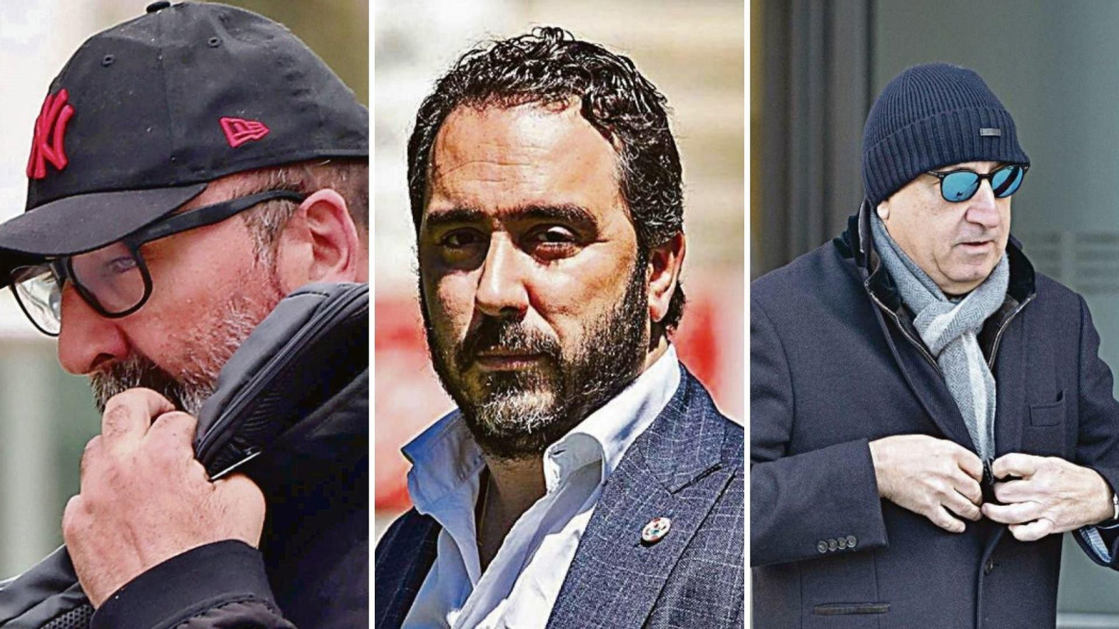 Koldo García, Víctor de Aldama y Juan Carlos Cueto.