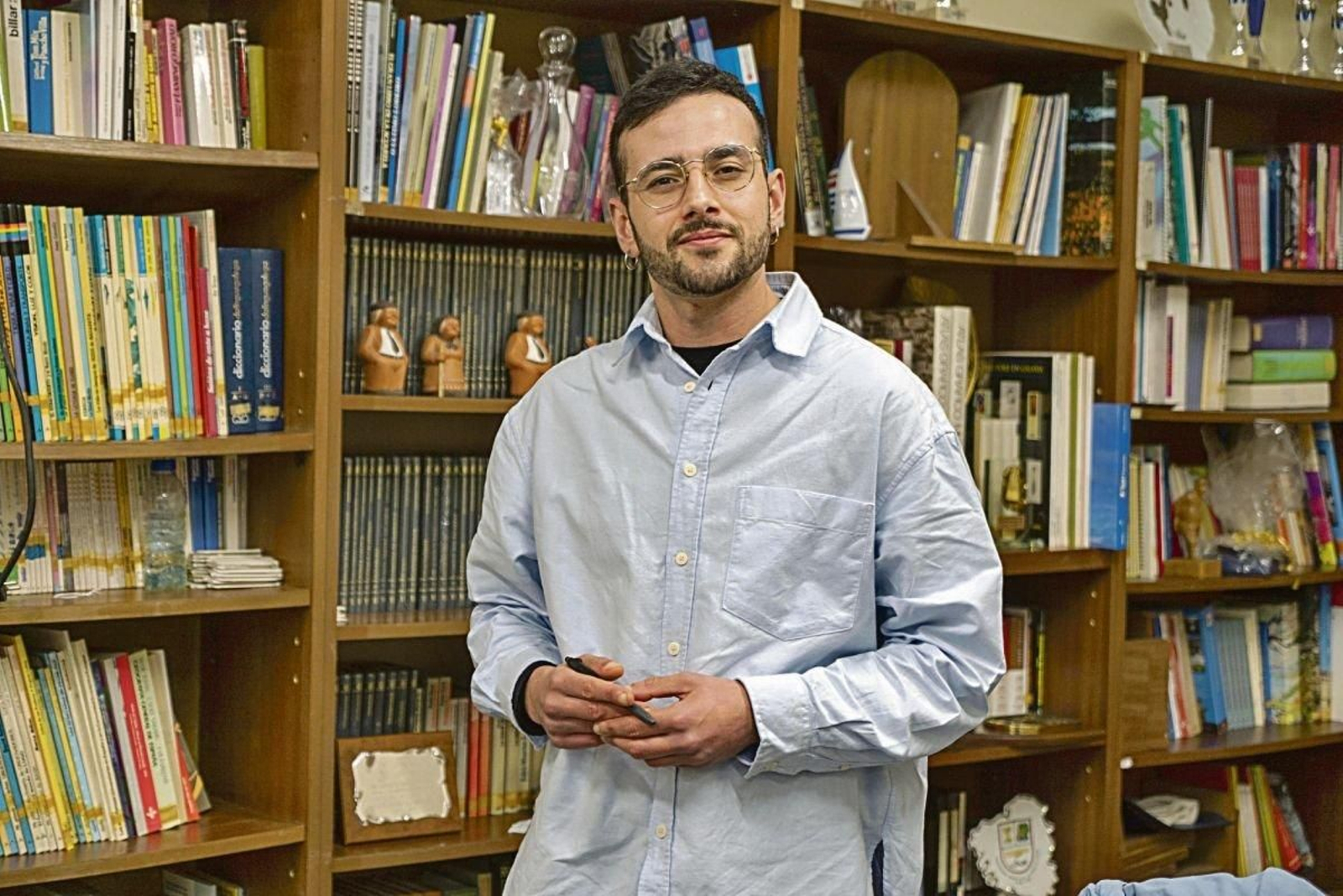 Brais Ruanova, durante un acto electoral en Matamá.