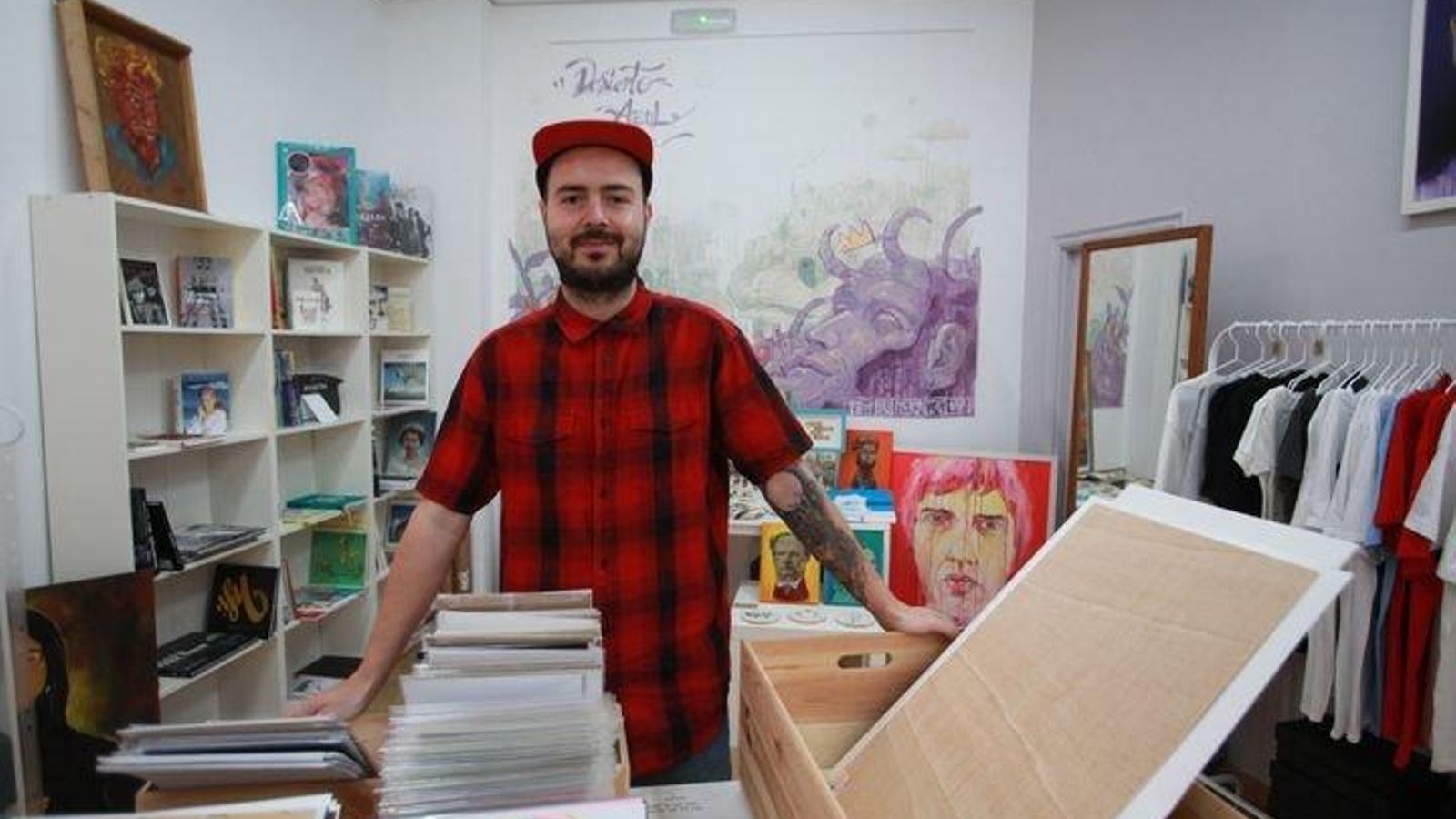 OURENSE 15/09/2018.- Abraham Caride, de Basquiat. José Paz