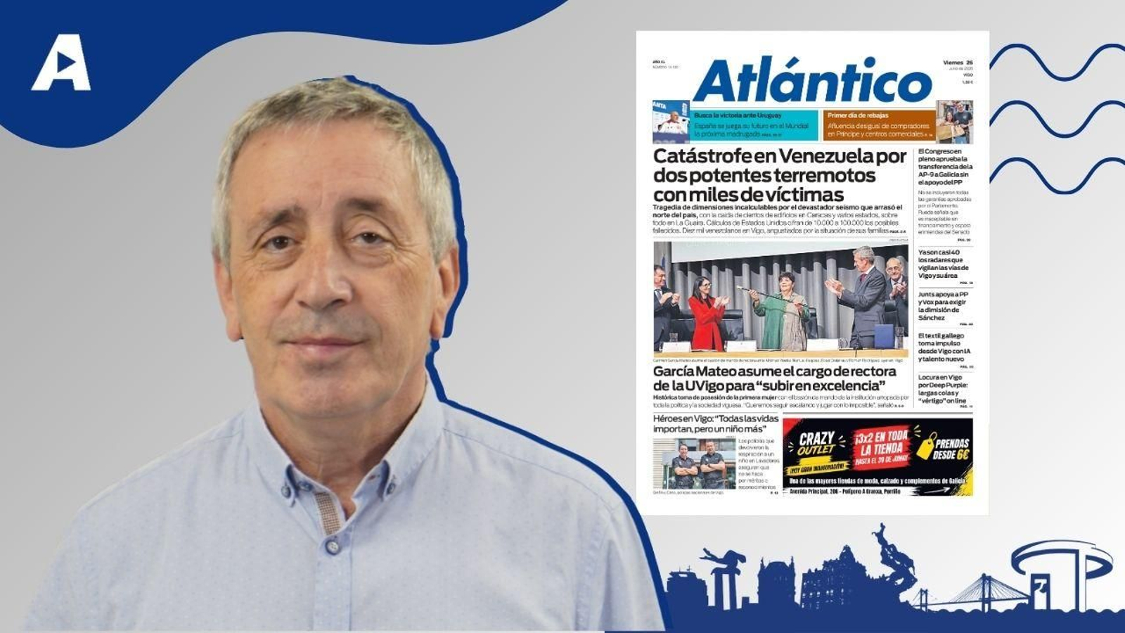 La portada de Atlántico del 26 de junio