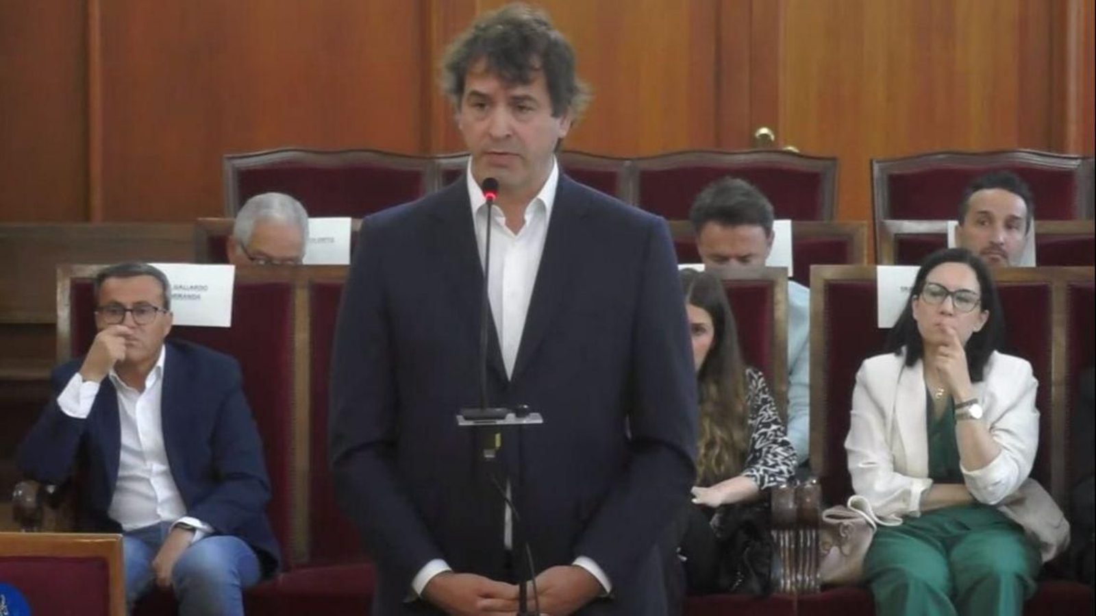 David Sánchez Pérez Castejón declara como investigado ante la Audiencia Provincial de Badajoz, en una imagen de archivo.
