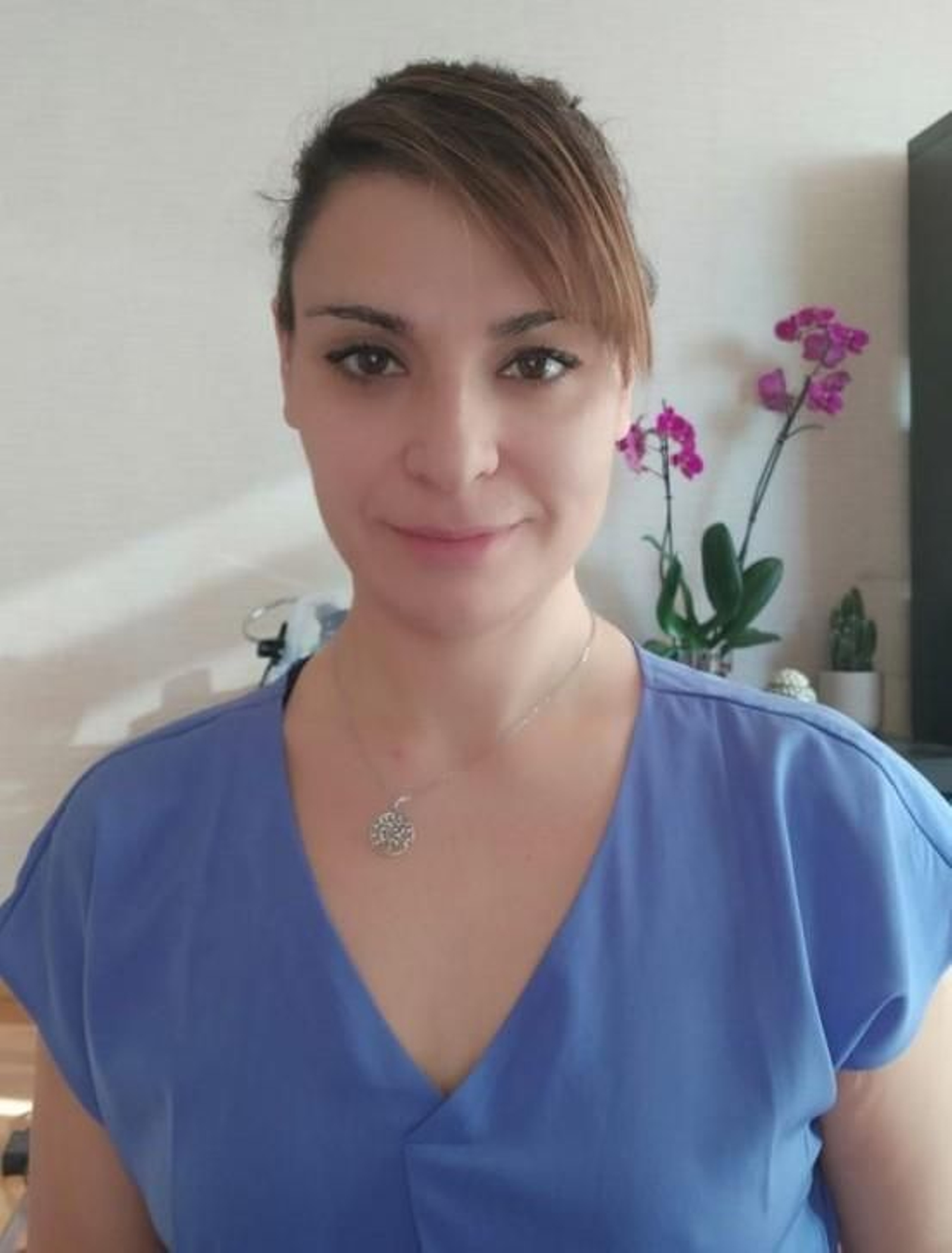 La matrona Carla Estévez.