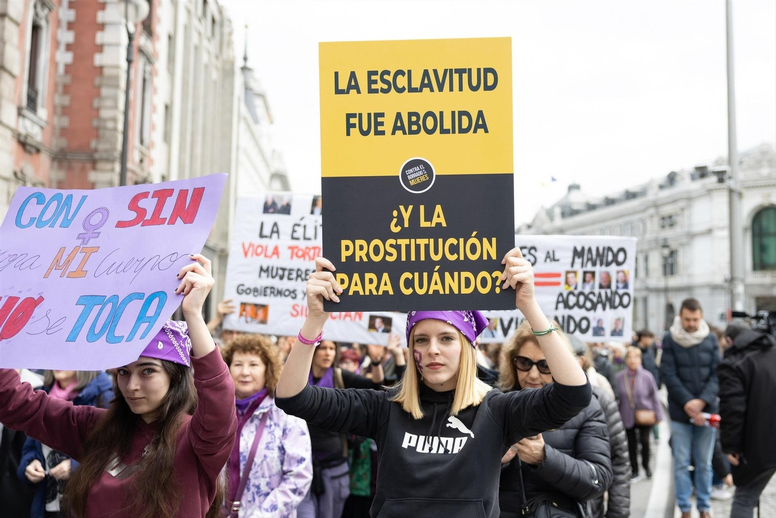 Manifestacíón contra la prostitucion en España