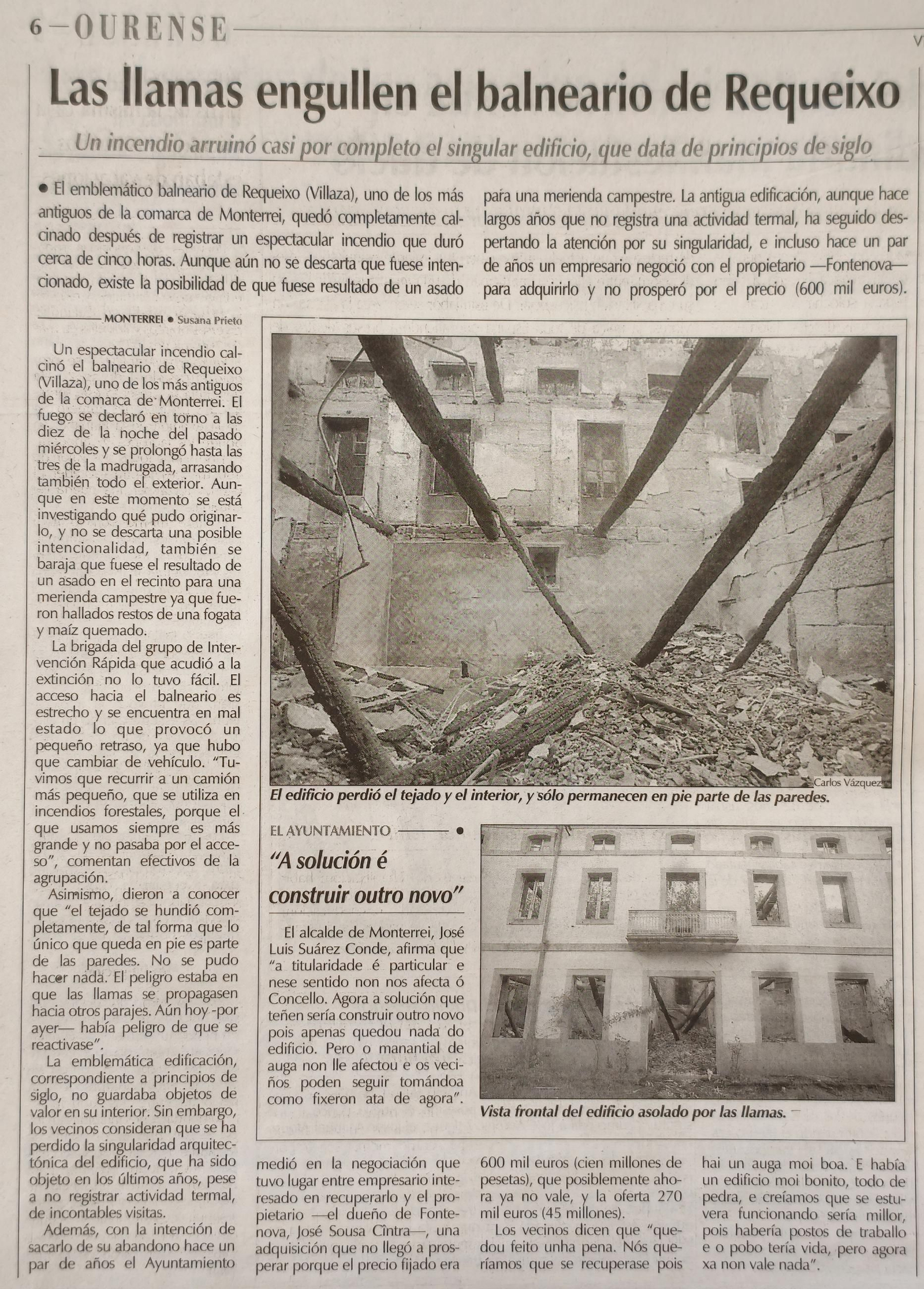 Los titulares de La Región del 18 de agosto del 2001