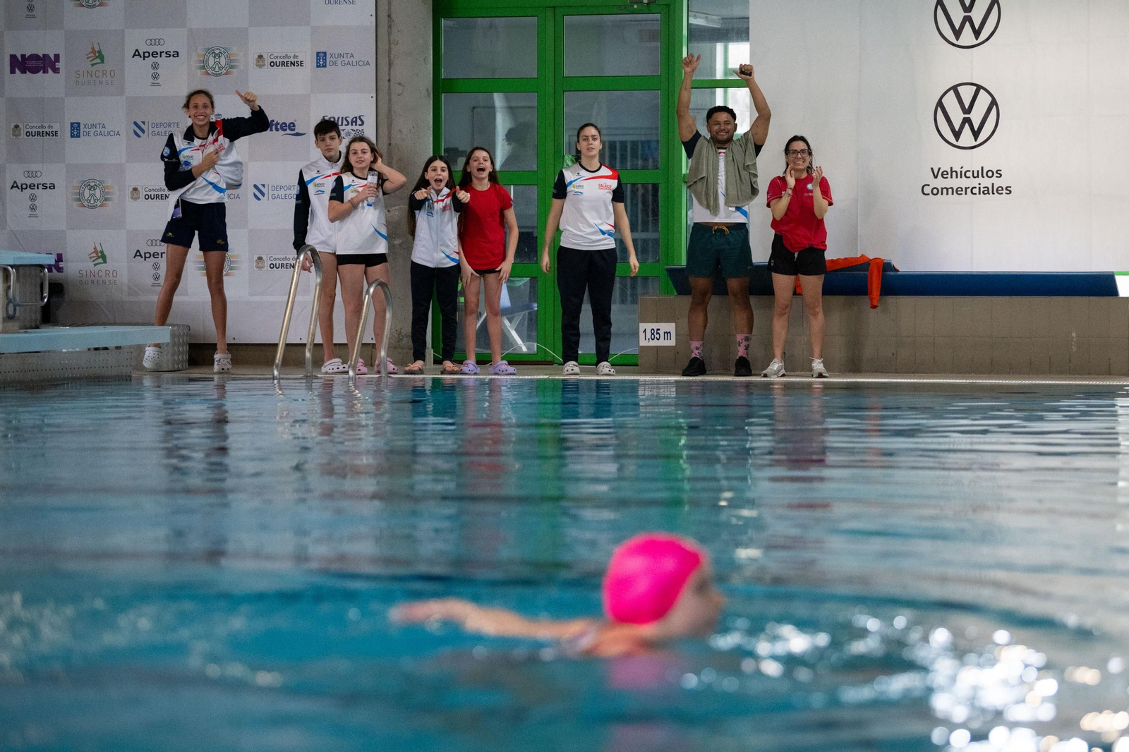 Galería |  La natación artística celebra su Campeonato Gallego de Invierno en Os Remedios