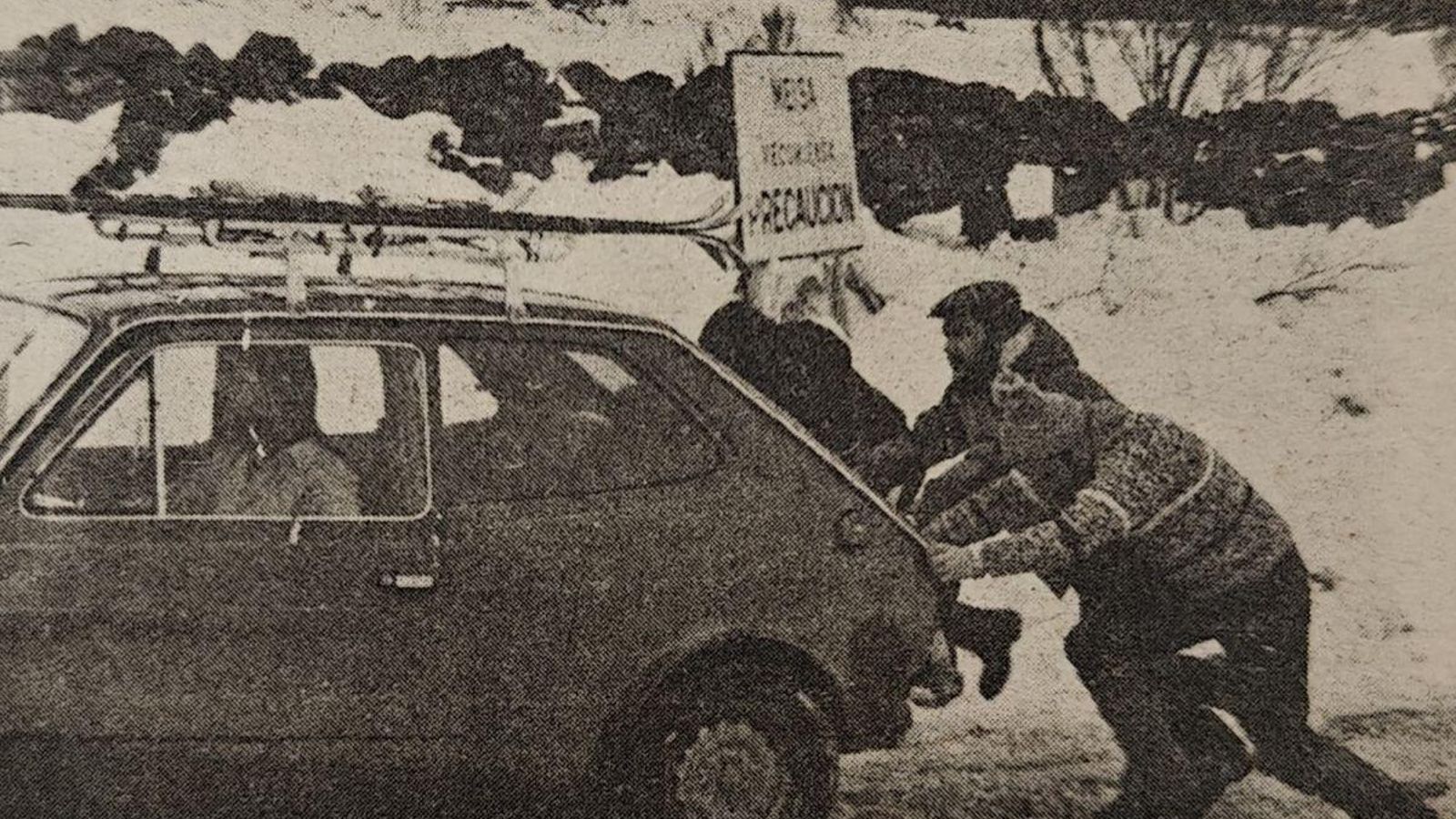 Imágenes de Cabeza de Manzaneda cubierta de abundante nieve.