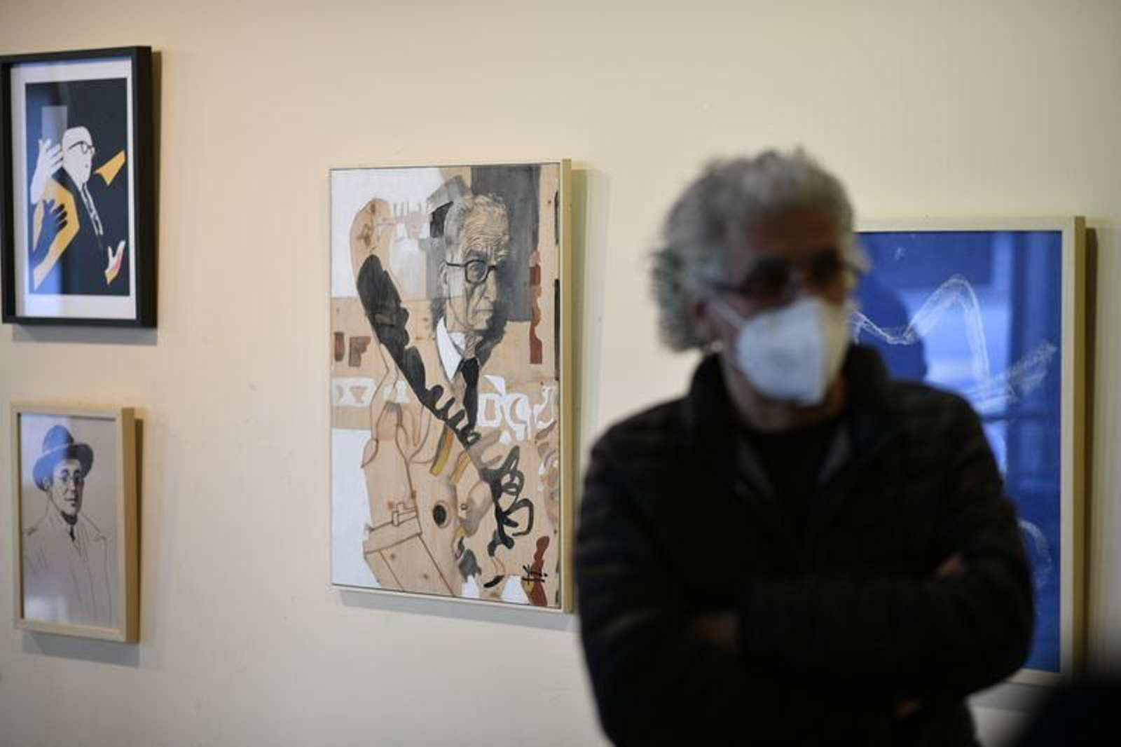 Baldomero Moreiras, un dos artistas da mostra // Foto: Xesús Fariñas