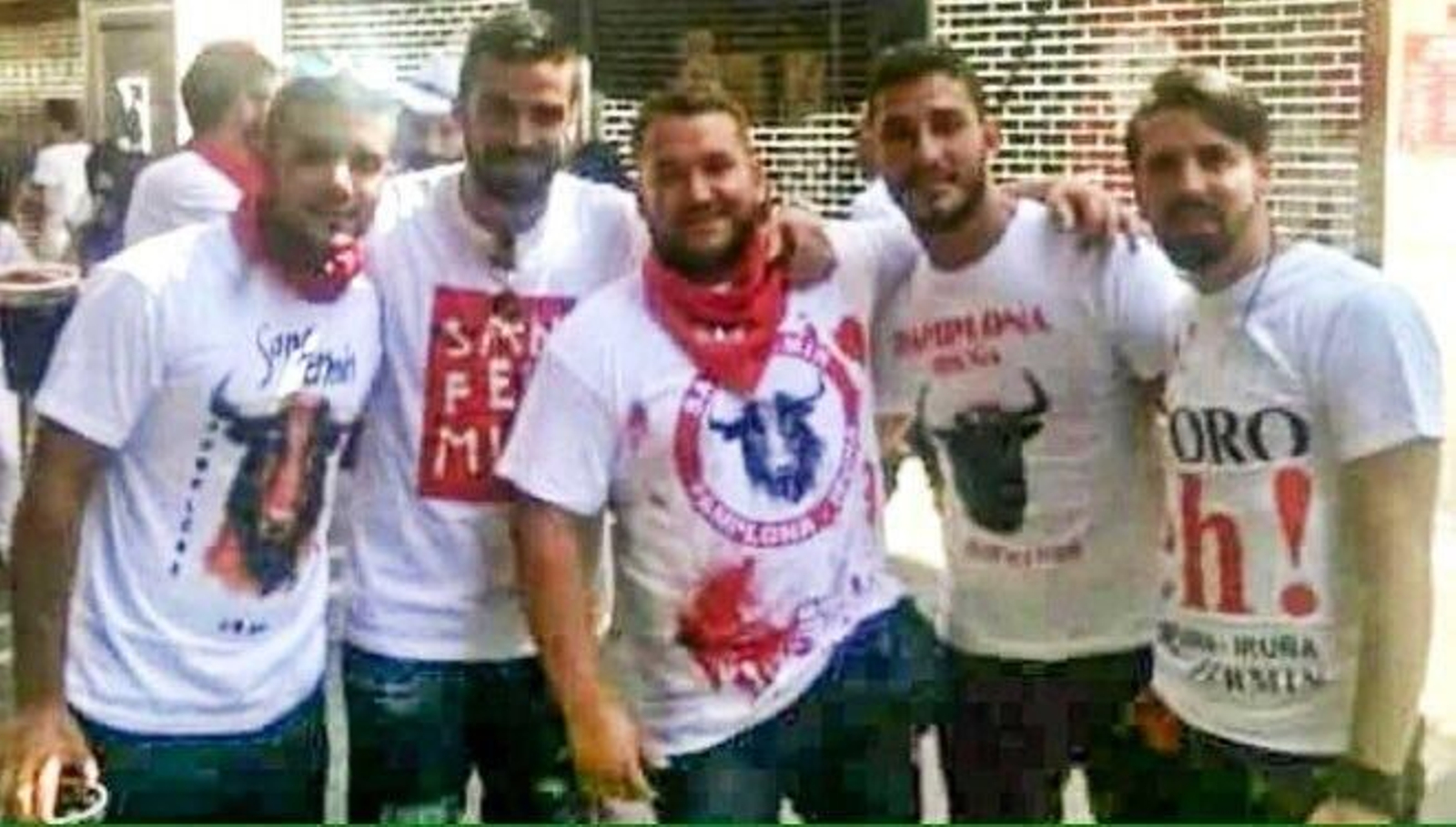 Los miembros de "La Manada"