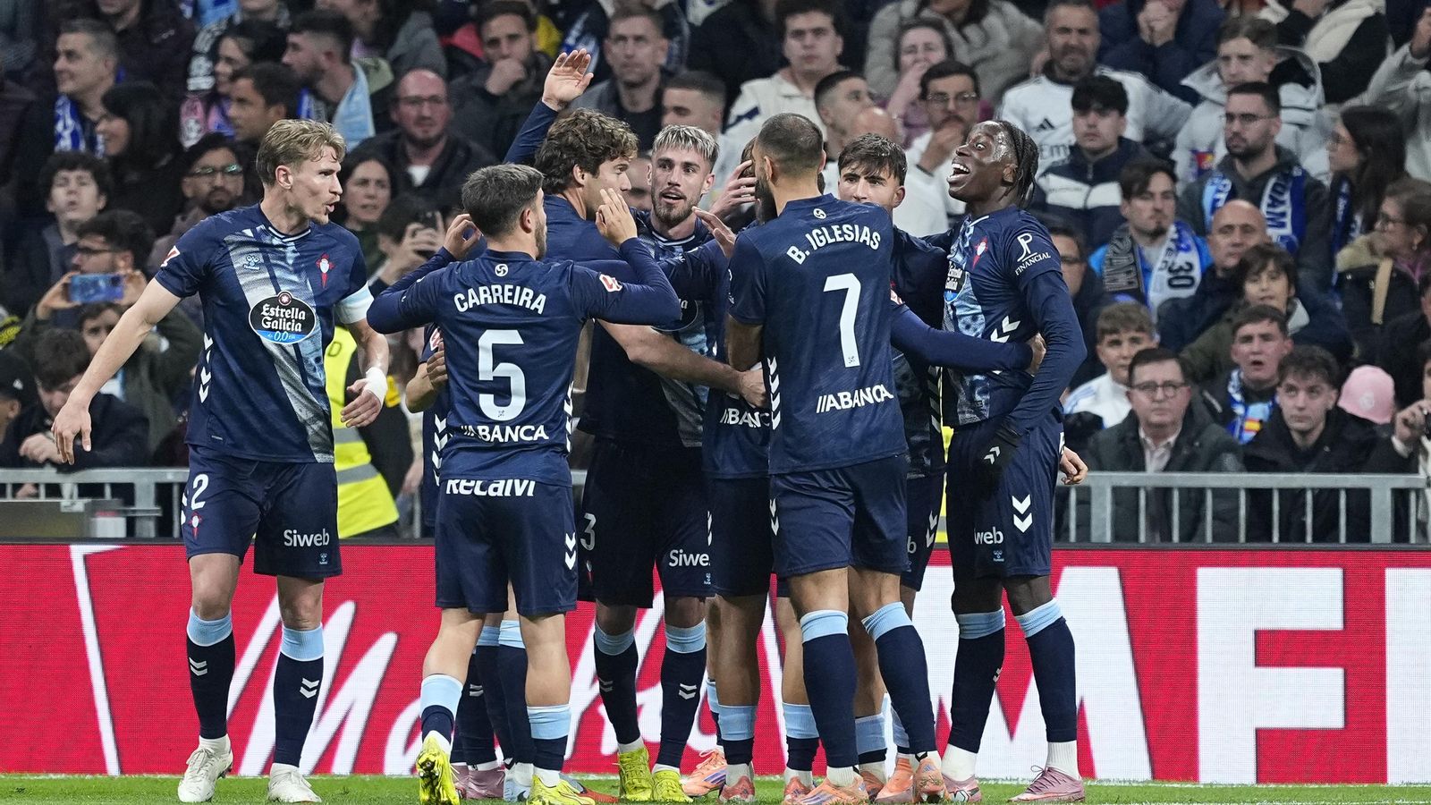 Galería | El Celta regresa al Santiago Bernabéu