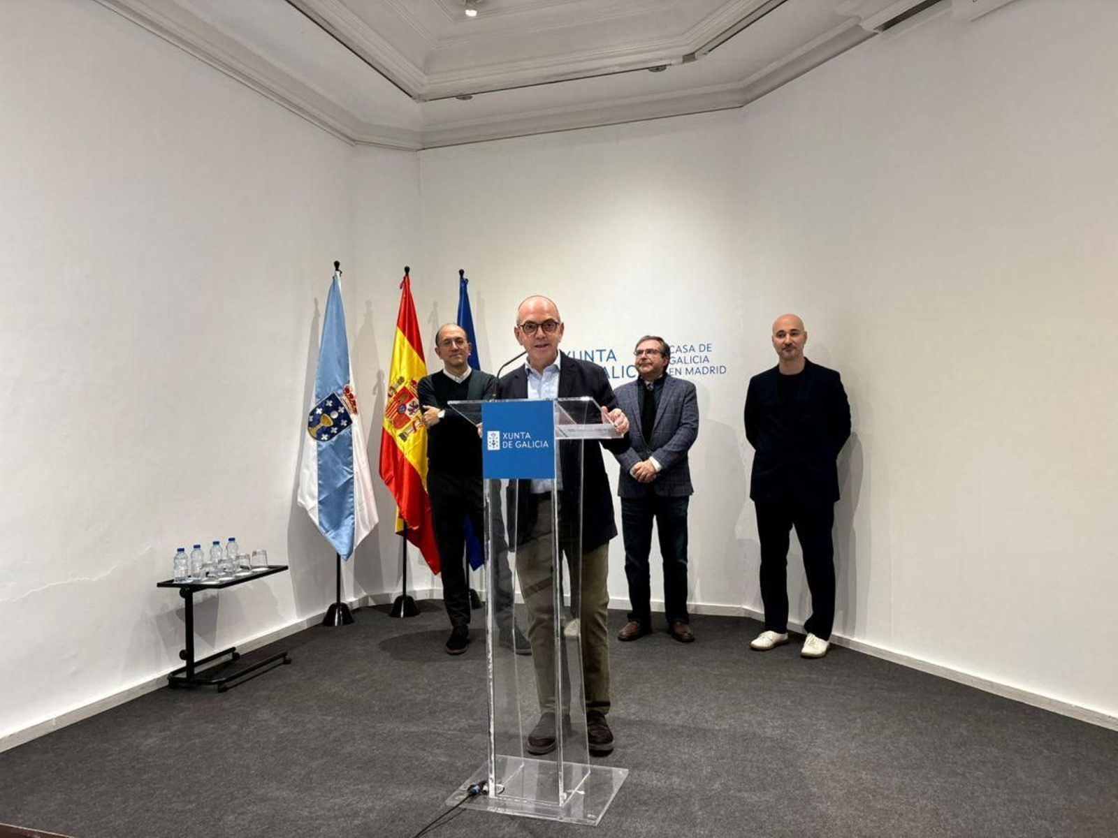 Presentación de la exposición en la Casa de Galicia