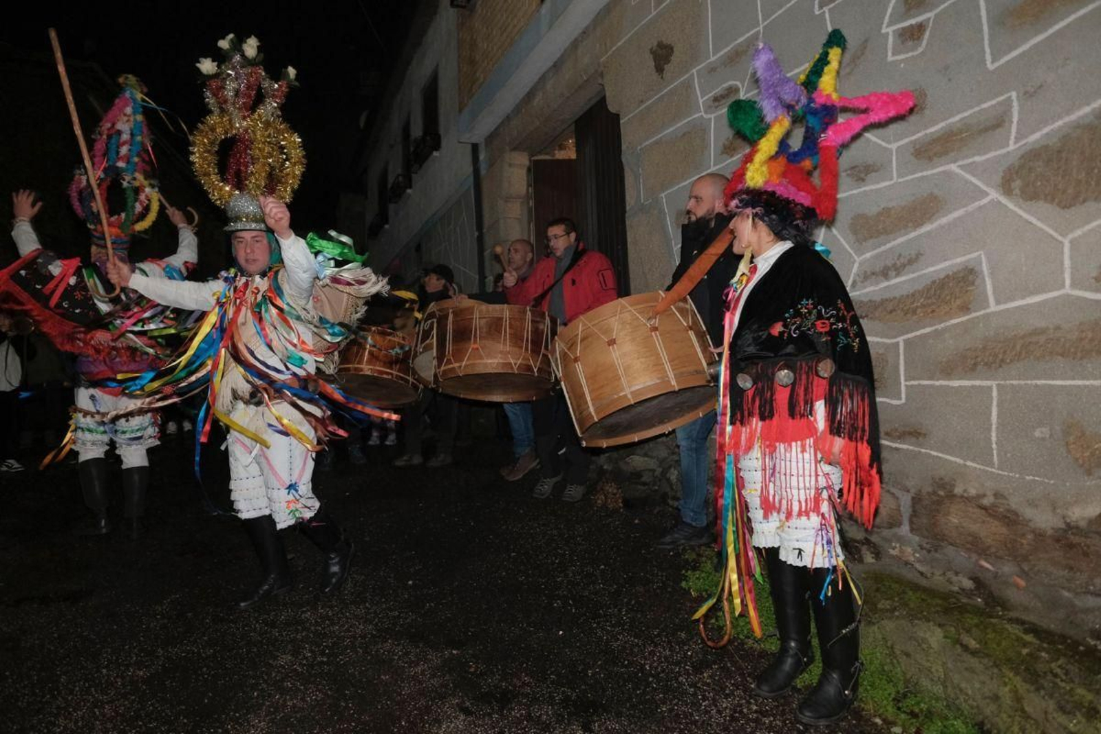 A chuvia non frenou a ronda de fulión en Trabazos o pasado sábado.