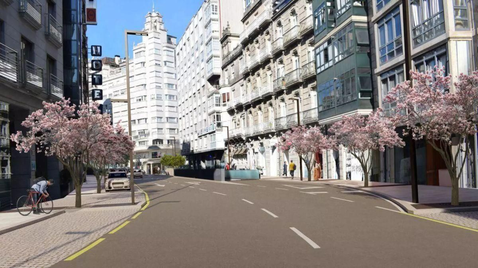 Infografía de la remodelación en la calle Lepanto