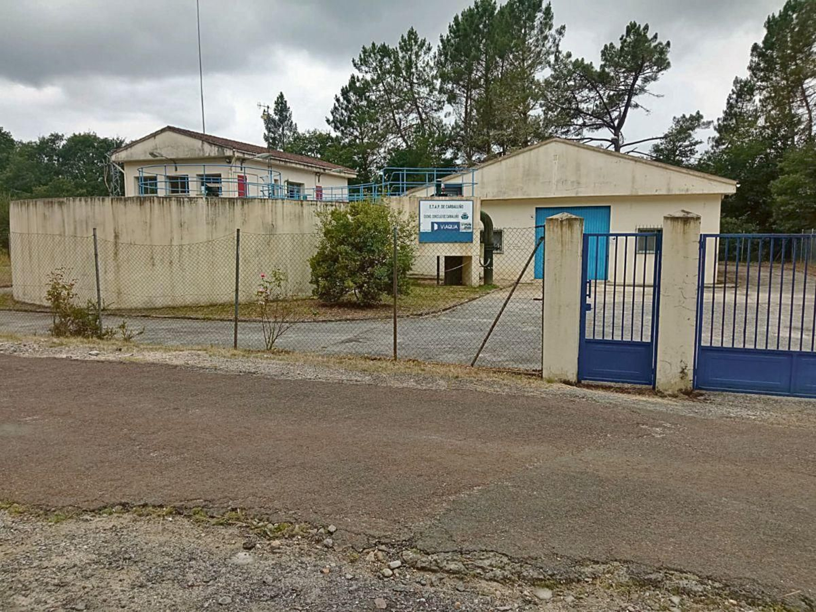 Instalaciones de la estación en la que se potabiliza el agua de Carballiño.