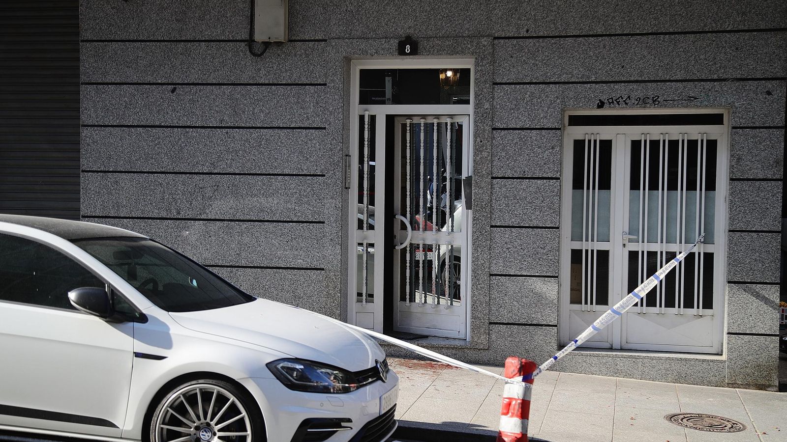 El lugar de los hechos de la agresión con un cuchillo a su expareja.