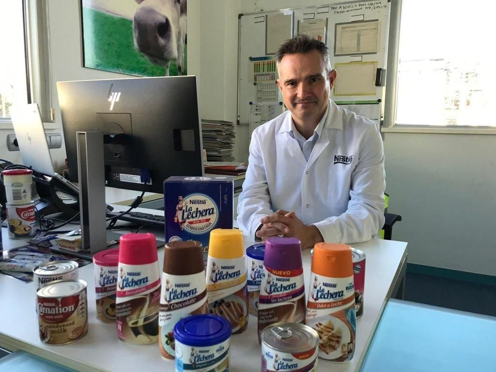 Coré lleva 21 años en Nestlé y seis al frente de la fábrica de Pontecesures.