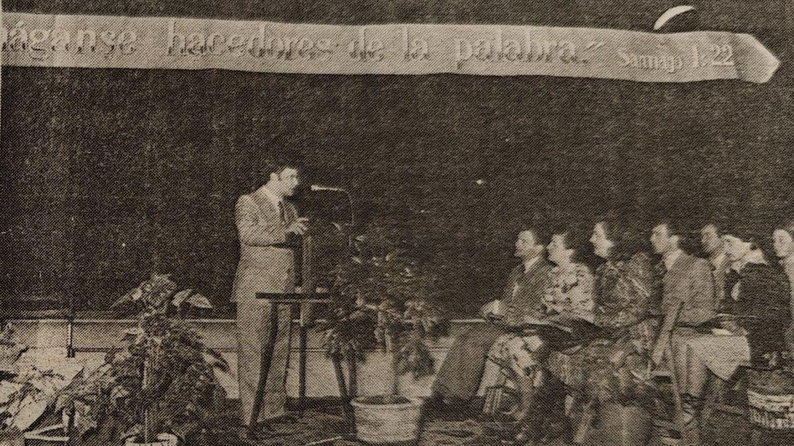 Reunión de testigos de Jehová.