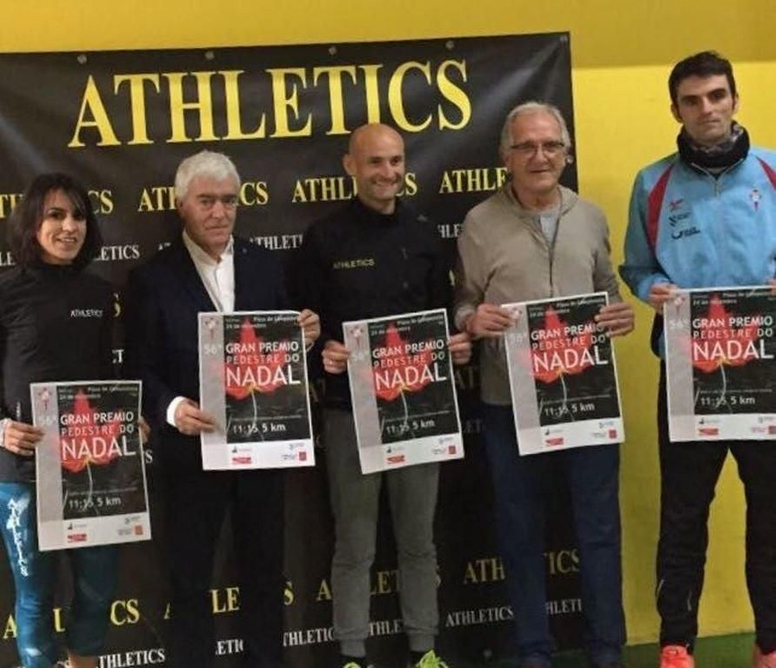 Manel Fernández y los organizadores presentaron ayer la carrera.